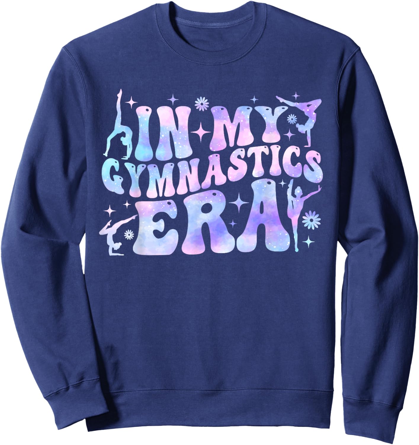 In My Gymnastics Era Women Girls Retro Gymnast Exercise Sweatshirt - Sweatshirt | Navy