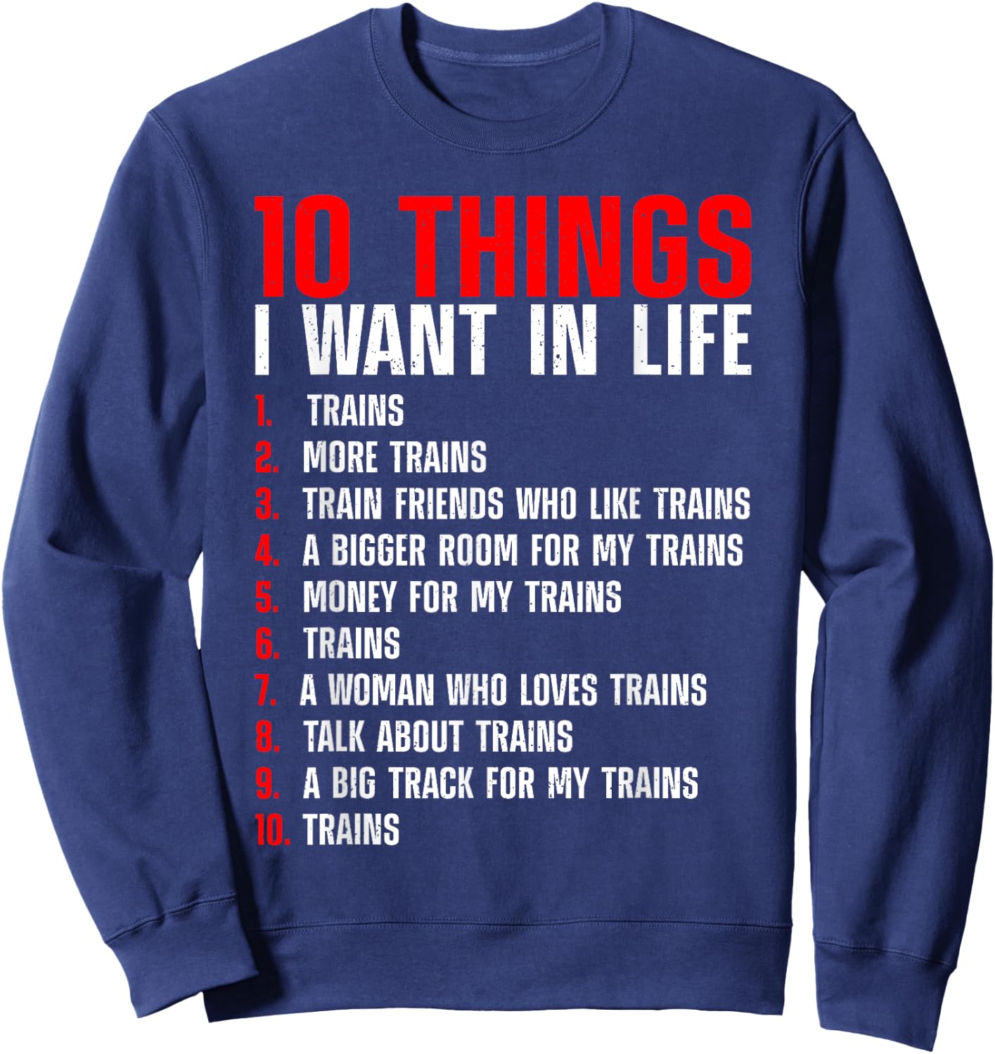 Cool Train Art Women Kids Railroad Model Train Lover Sweatshirt - Sweatshirt | Navy