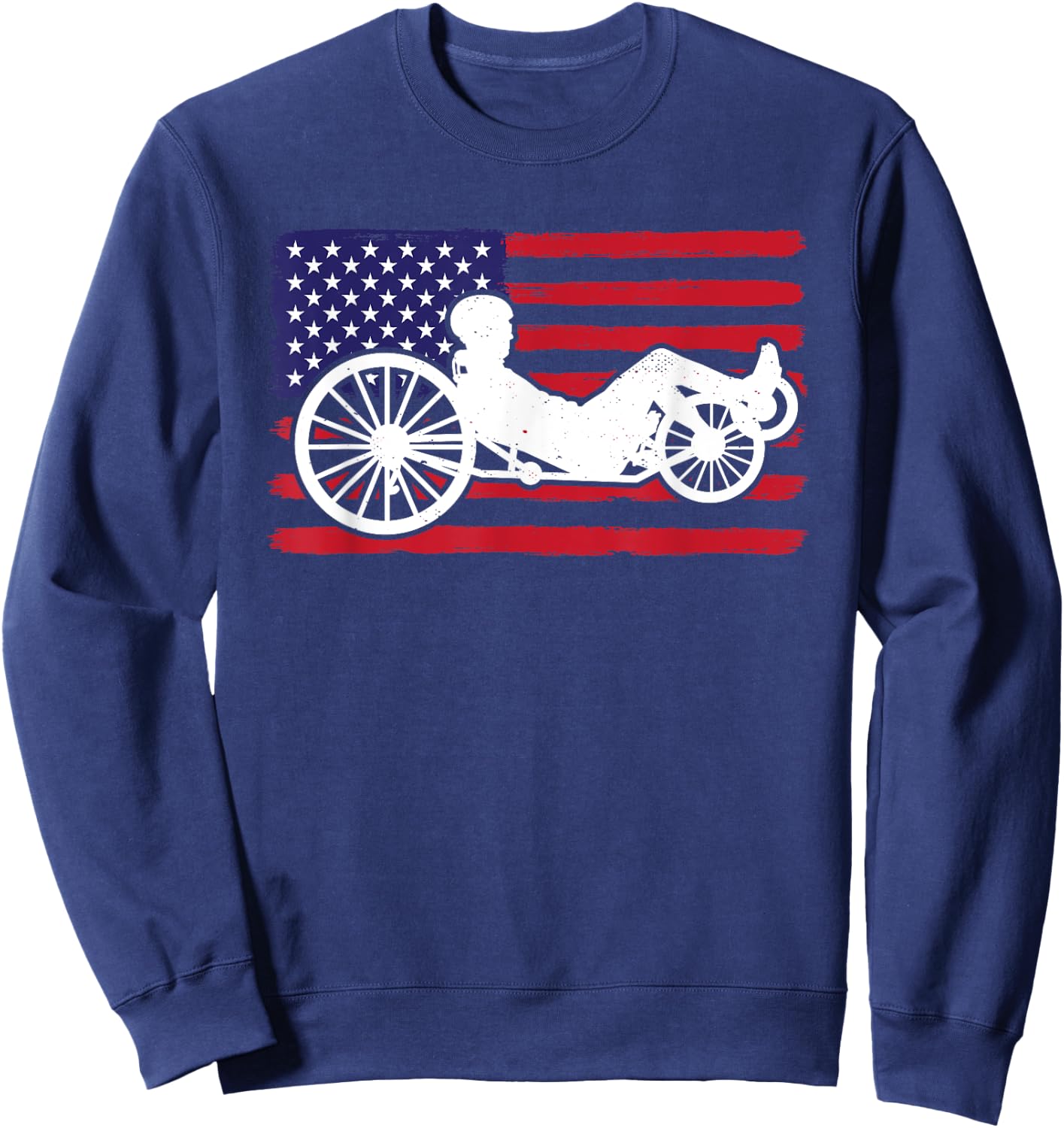 Recumbent Bike Lover Cycling Lover Triker Recumbent Trike Sweatshirt - Sweatshirt | Navy