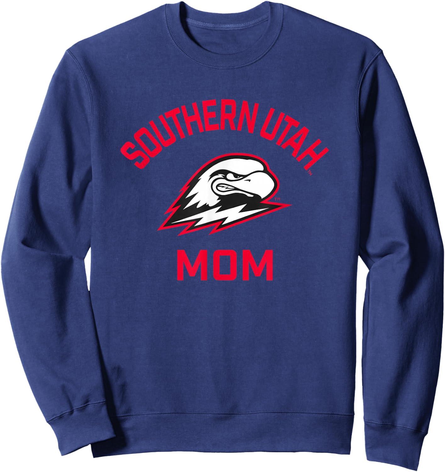 Southern Utah University Thunderbirds Arched Mom Sweatshirt - Sweatshirt | Navy
