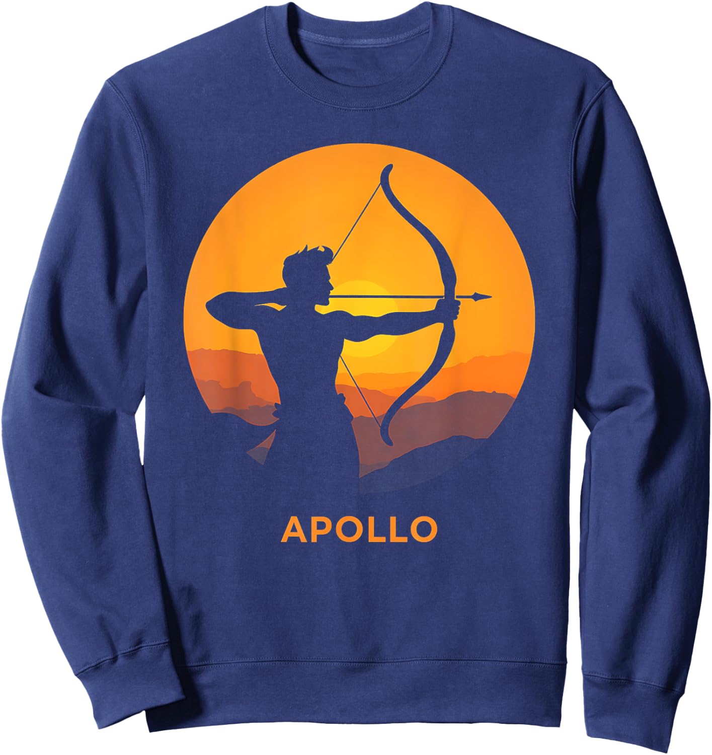 Apollo Greek God Sweatshirt - Sweatshirt | Navy