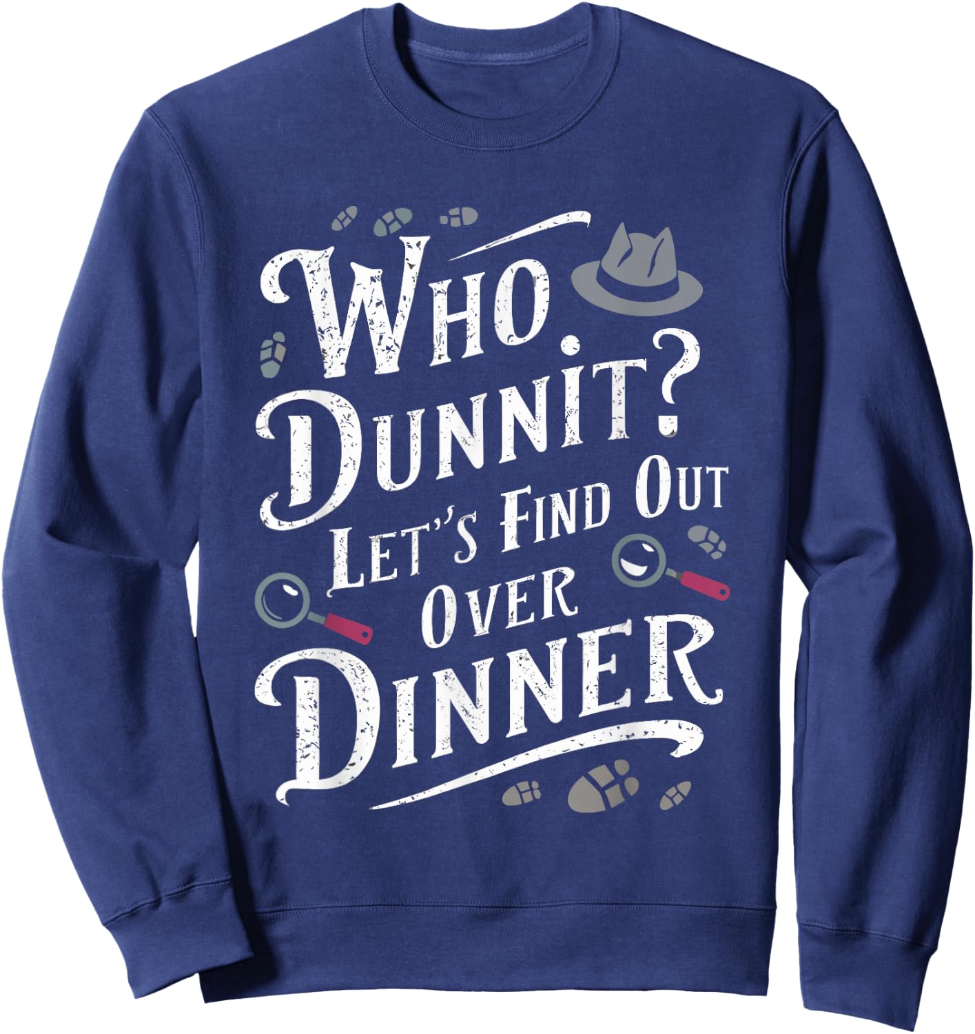Murder Mystery Dinner Outfit Party Sweatshirt - Sweatshirt | Navy