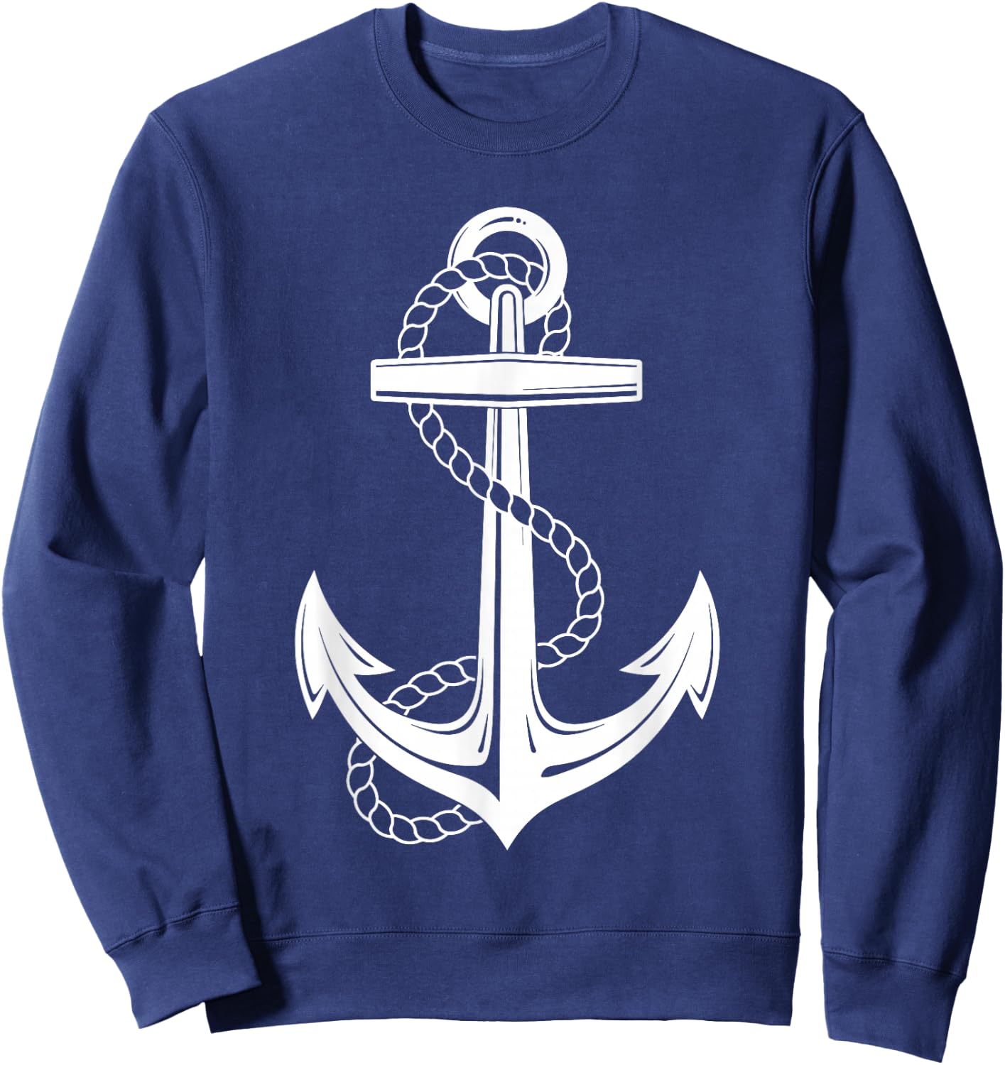 Sailor costume anchor Captain sailing men women children Sweatshirt - Sweatshirt | Navy