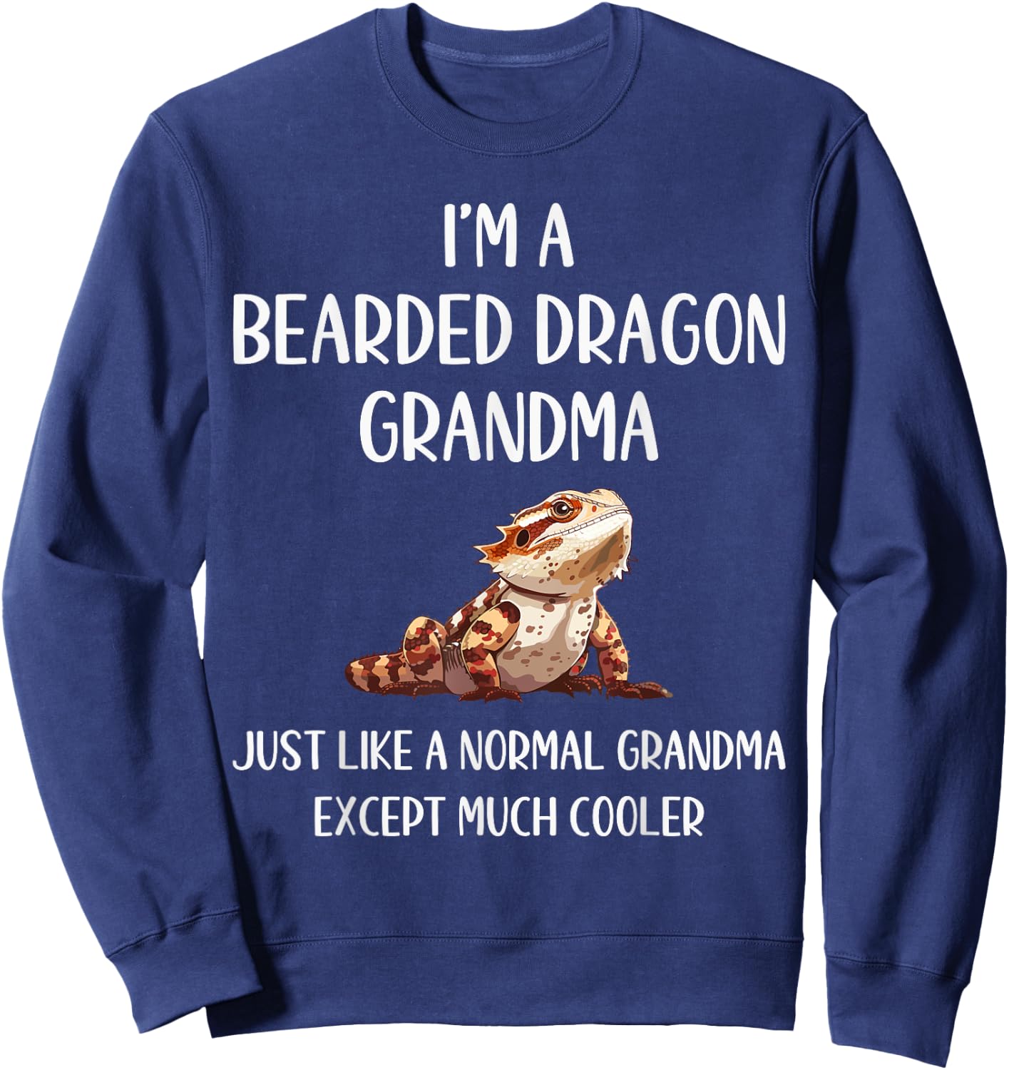 Bearded Dragon Grandma Definition Animals Lover Mothers Day Sweatshirt - Sweatshirt | Navy