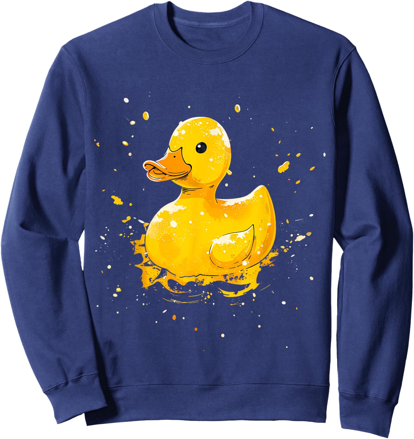 Rubber Duck Watercolor Rubber Duckling Rubber Duck Lover Sweatshirt - Sweatshirt | Navy