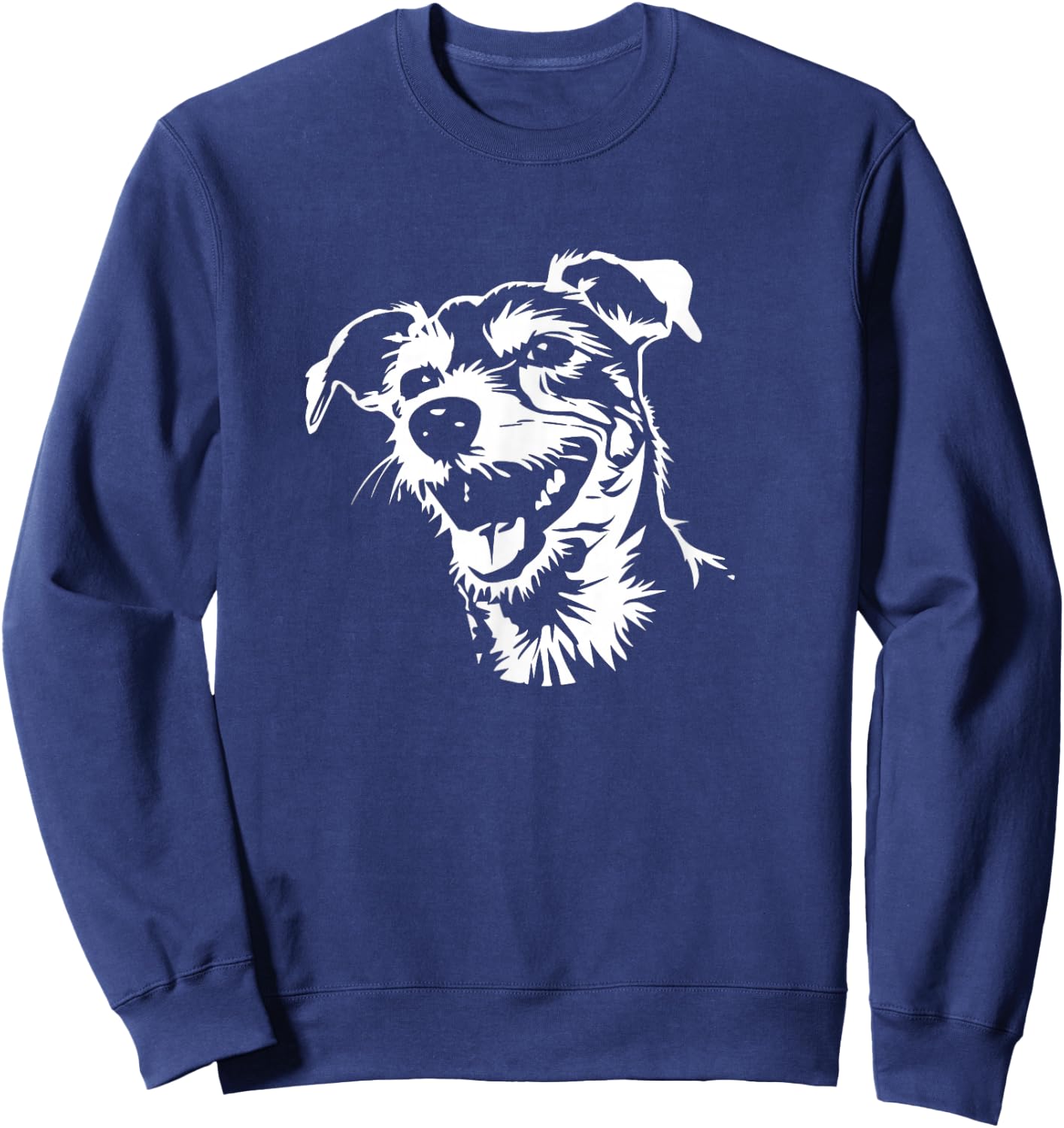 Funny Retro Vintage Logo Parson Russell Terrier Dog Lover Sweatshirt - Sweatshirt | Navy