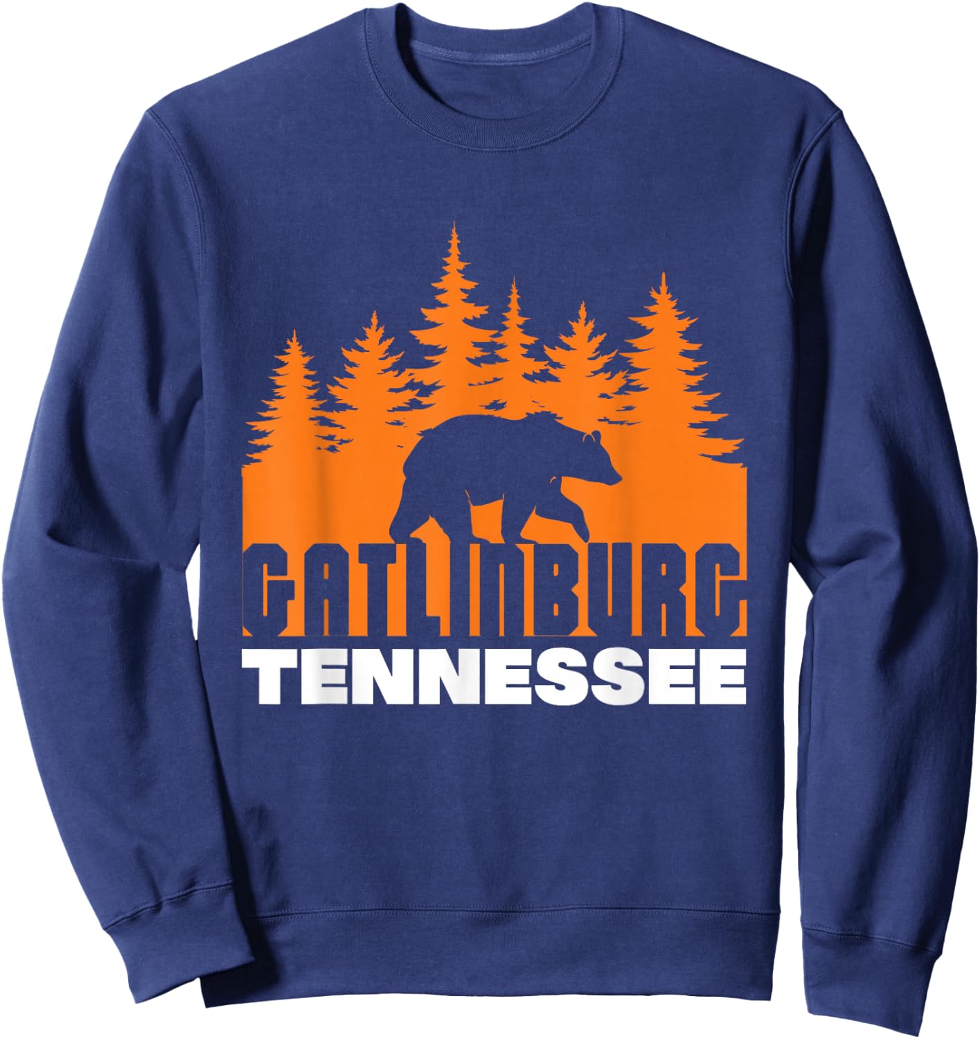 Gatlinburg Tennessee Great Smoky Mountains Bear Sweatshirt - Sweatshirt | Navy
