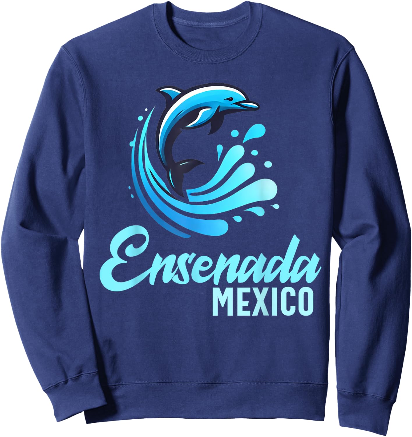 Ensenada Souvenir Mexico Retro Vintage Travel Men Women Sweatshirt - Sweatshirt | Navy