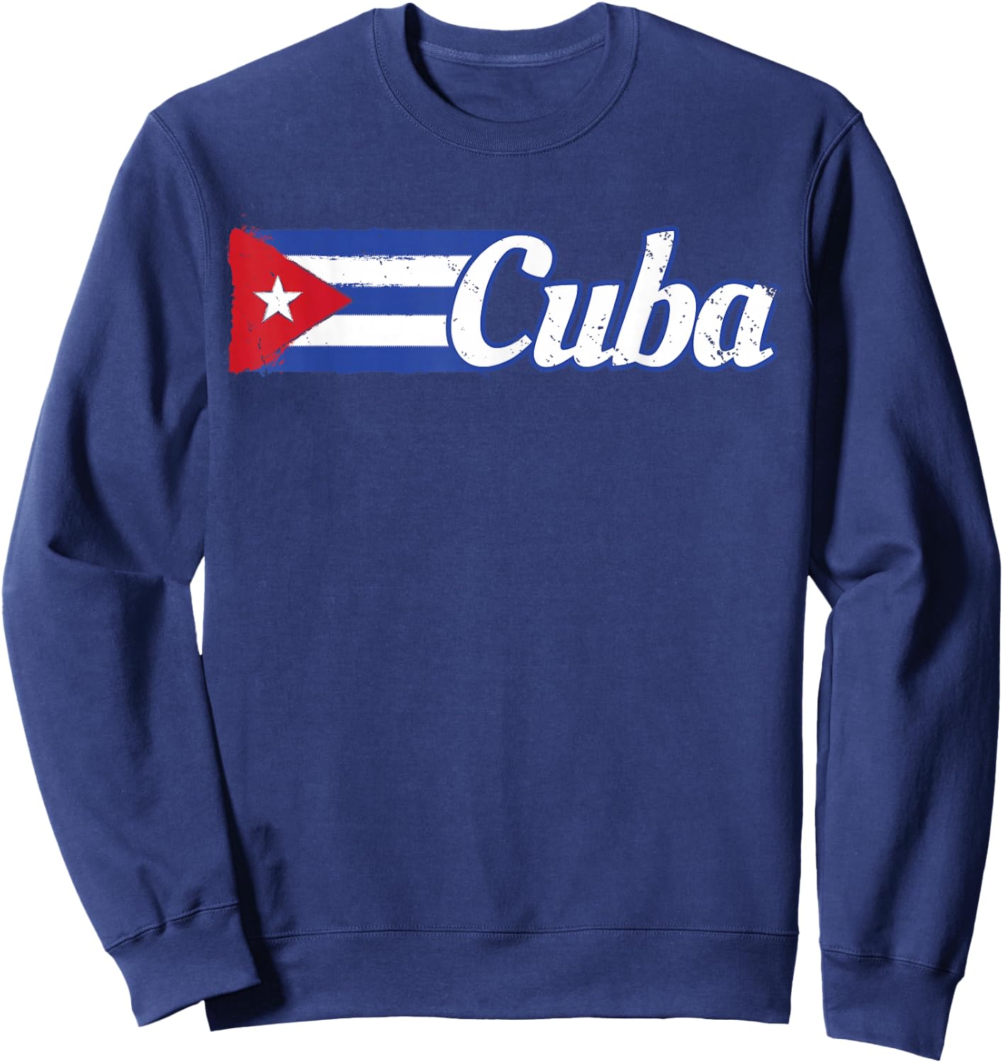 Cuban Flag Shirt Cuban Hispanic Heritage Month Sweatshirt - Sweatshirt | Navy