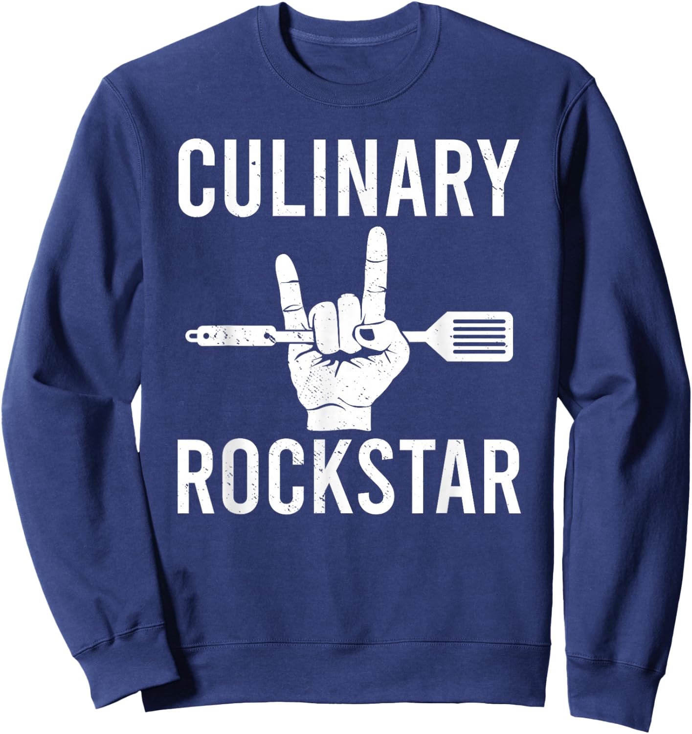 Culinary Rockstar Chef Cook Culinary Lover Sweatshirt - Sweatshirt | Navy
