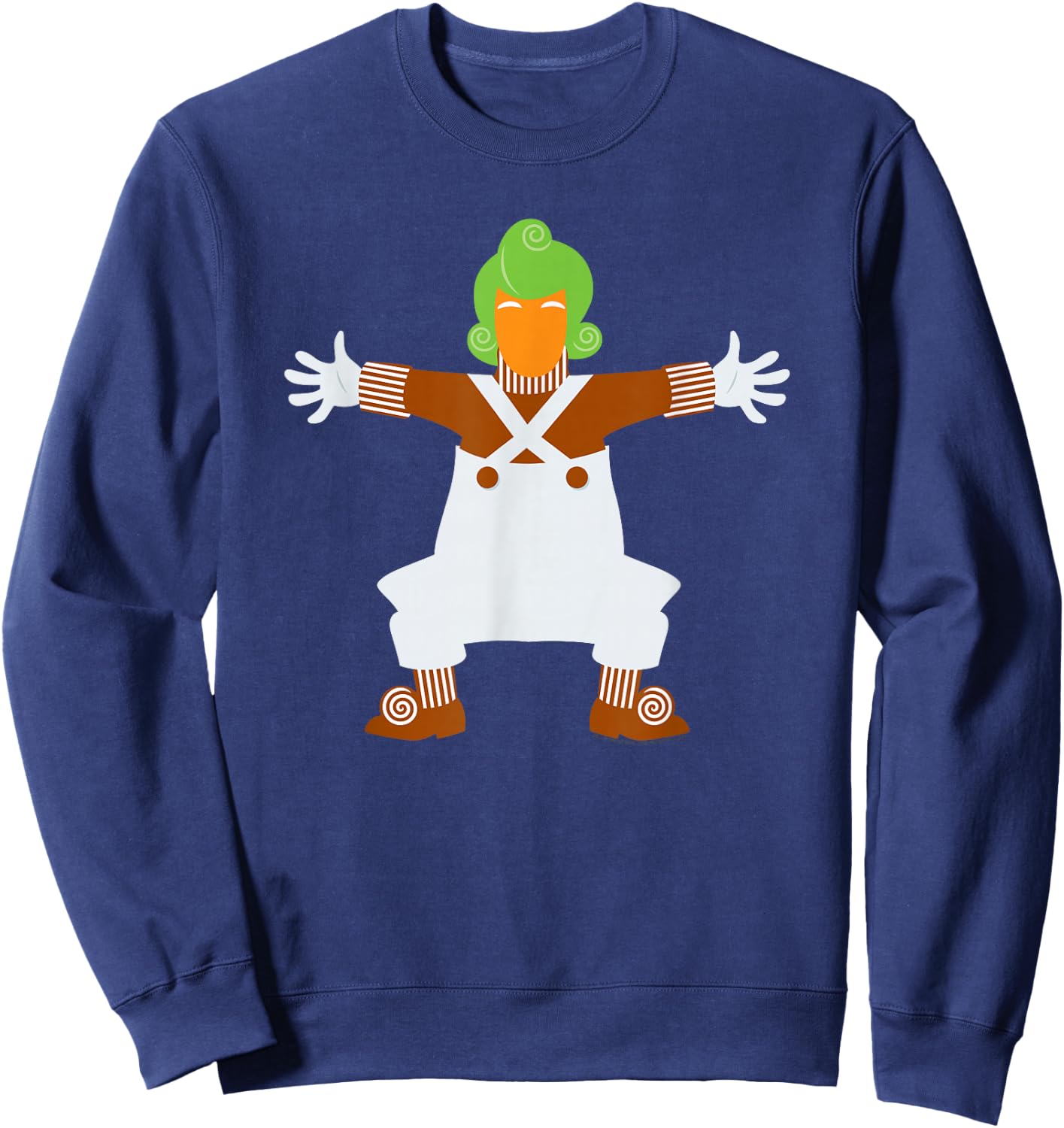 Willy Wonka & The Chocolate Factory Lone Oompa Loompa Sweatshirt - Sweatshirt | Navy