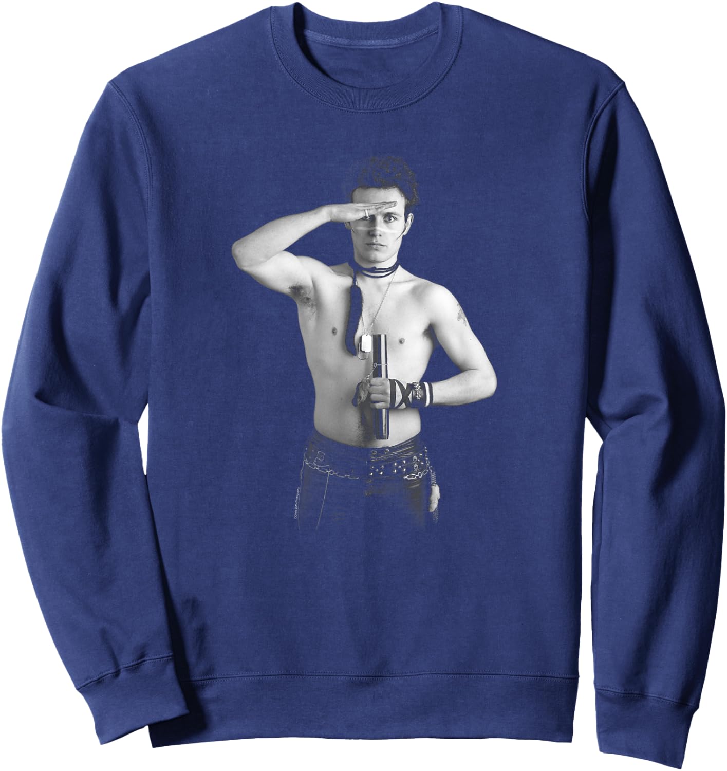 Chris Duffy Photography Saluting Adam Ant Sweatshirt - Sweatshirt | Navy