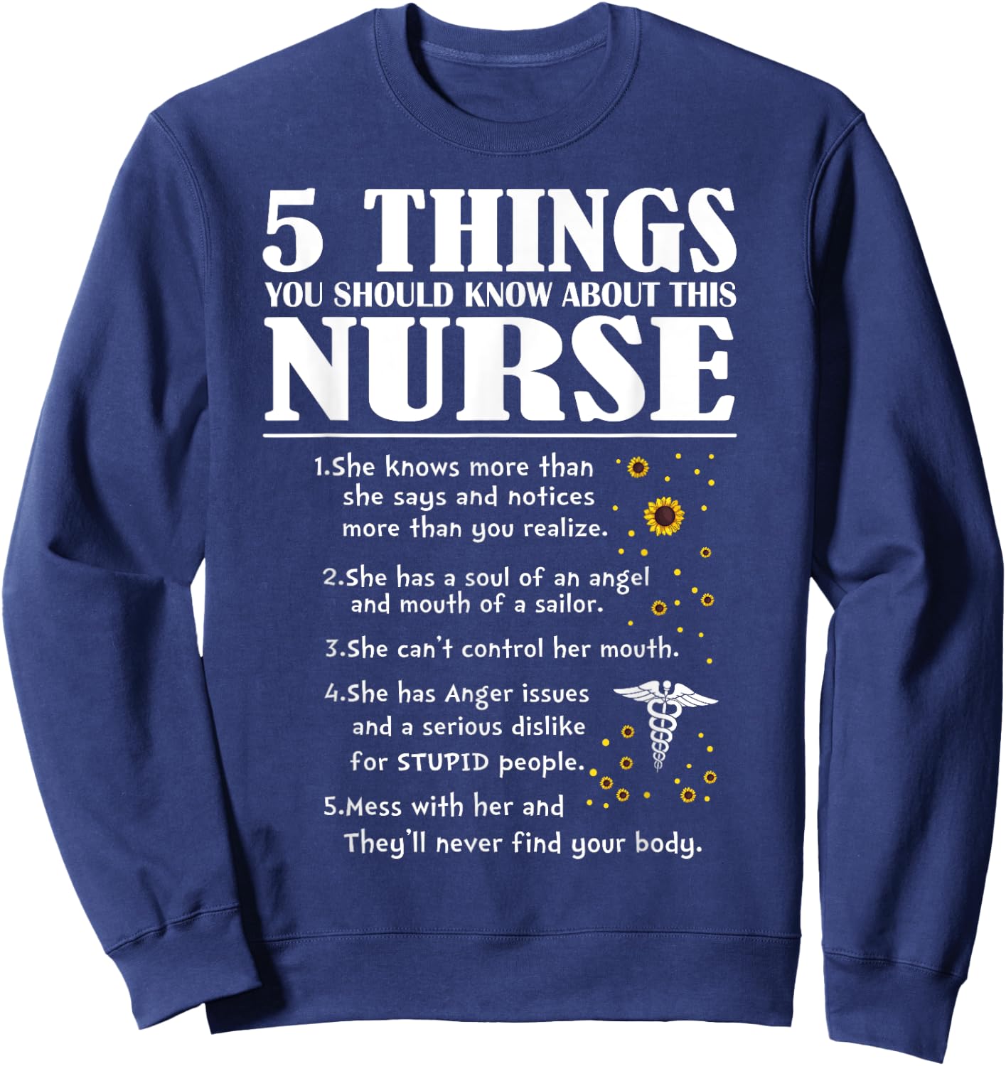 5 Things You Should Know About This Nurse Sweatshirt - Sweatshirt | Navy