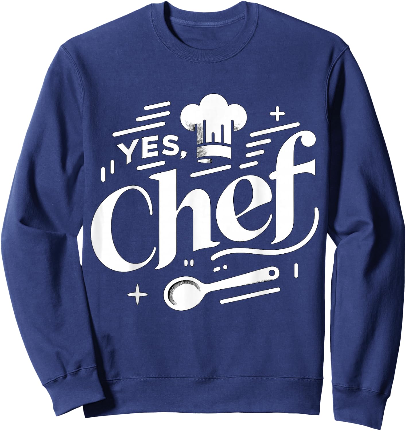 Yes Chef Kitchen Staff Cook Sweatshirt - Sweatshirt | Navy