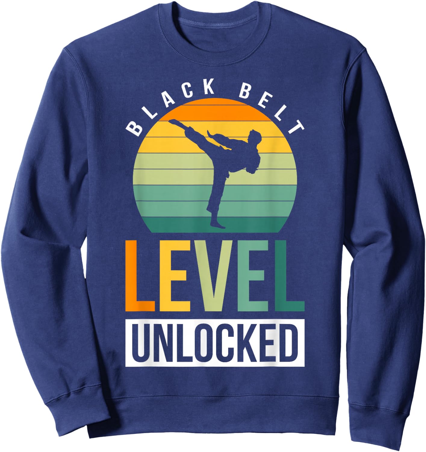 Black Belt Level Unlocked Sweatshirt - Sweatshirt | Navy