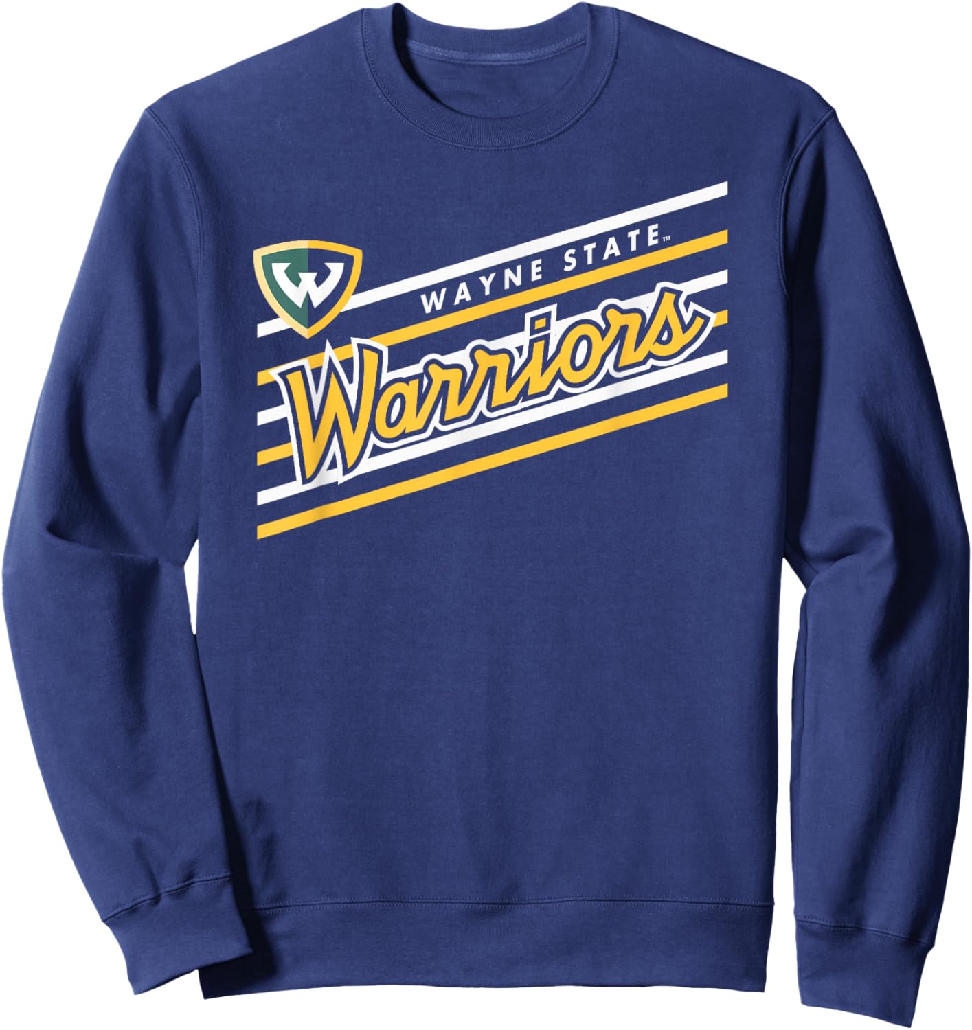 Wayne State Warriors Retro Performer Green Sweatshirt - Sweatshirt | Navy