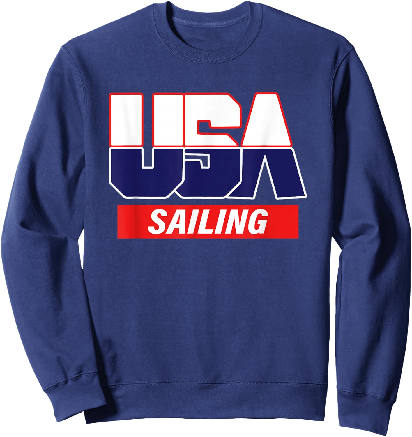 USA Team Sailing - men & women American sports Sweatshirt - Sweatshirt | Navy
