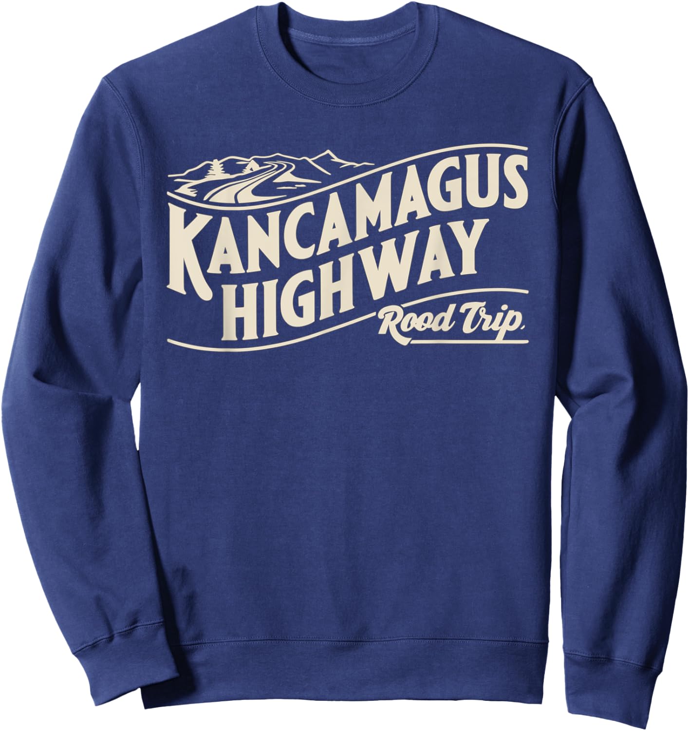Kancamagus Highway Road Trip Souvenir Sweatshirt - Sweatshirt | Navy