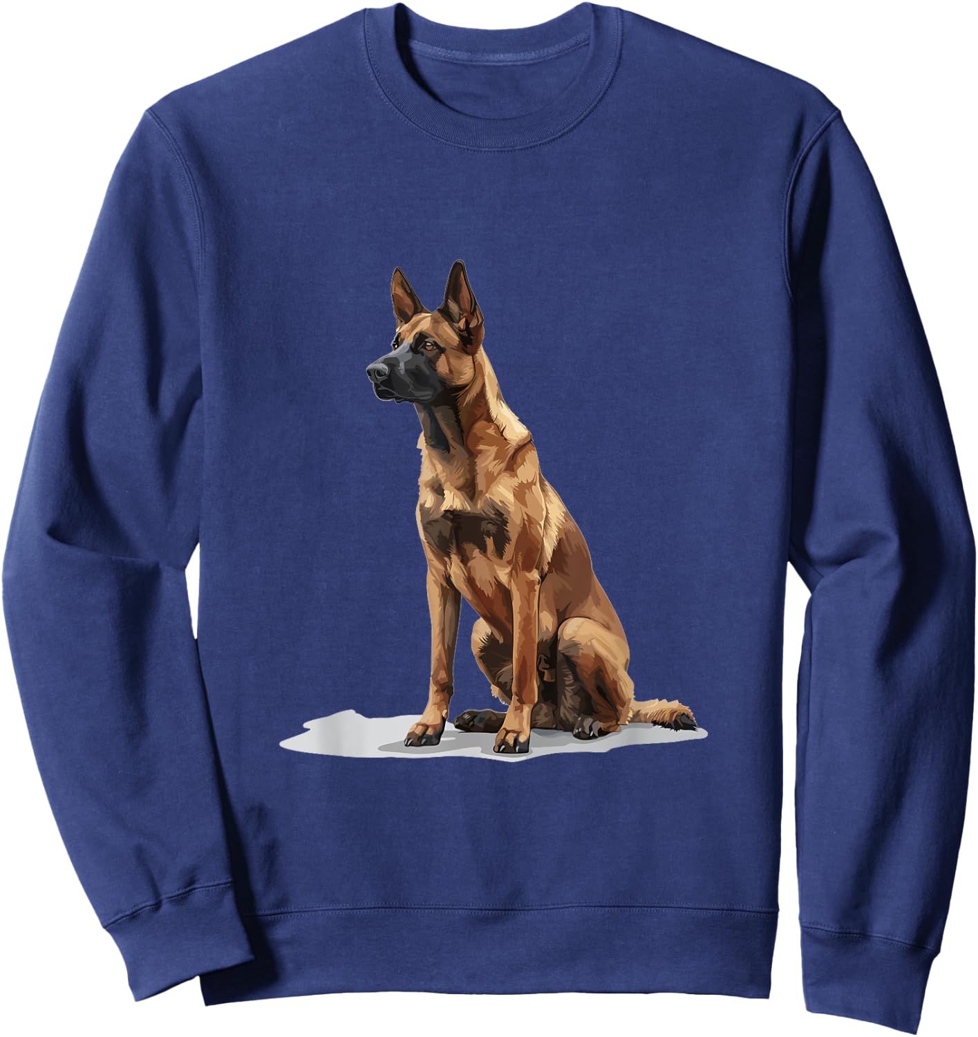 Belgian Malinois Dog Breed Graphic Women Kids Sweatshirt - Sweatshirt | Navy