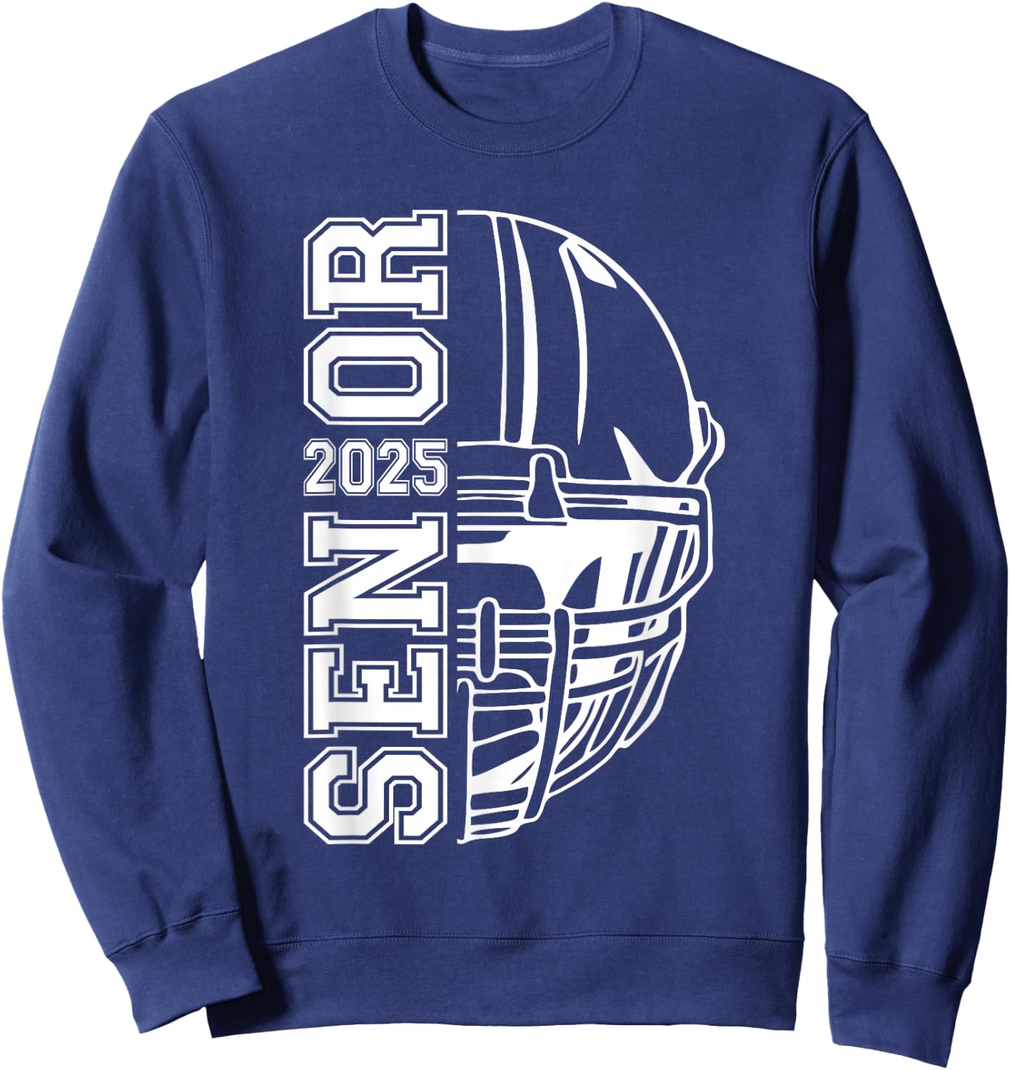 Graduate Senior Class of 2025 Graduation American Football Sweatshirt - Sweatshirt | Navy