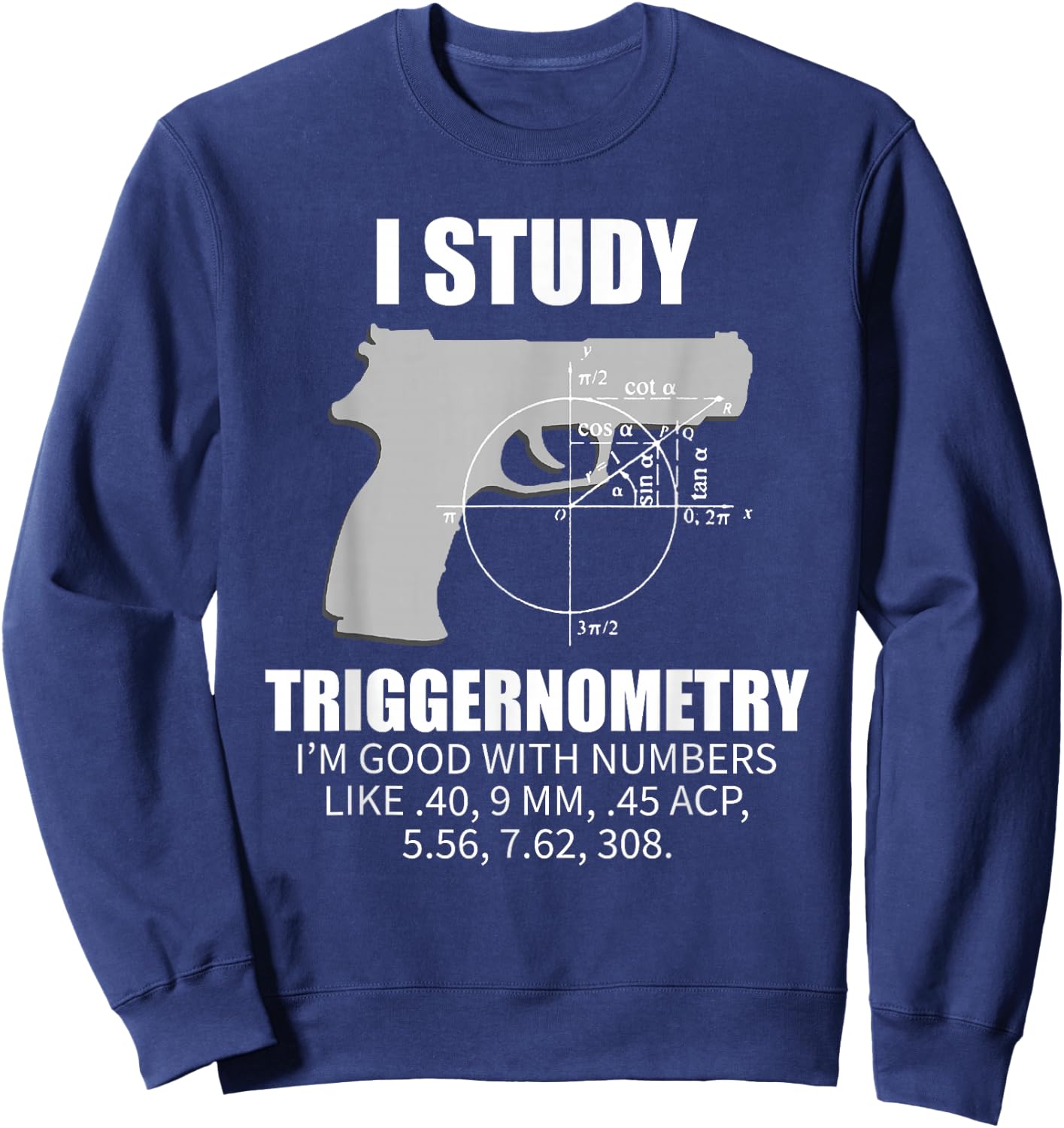 Triggernometry Gun Owner 2nd Amendment Rights Gift Sweatshirt - Sweatshirt | Navy