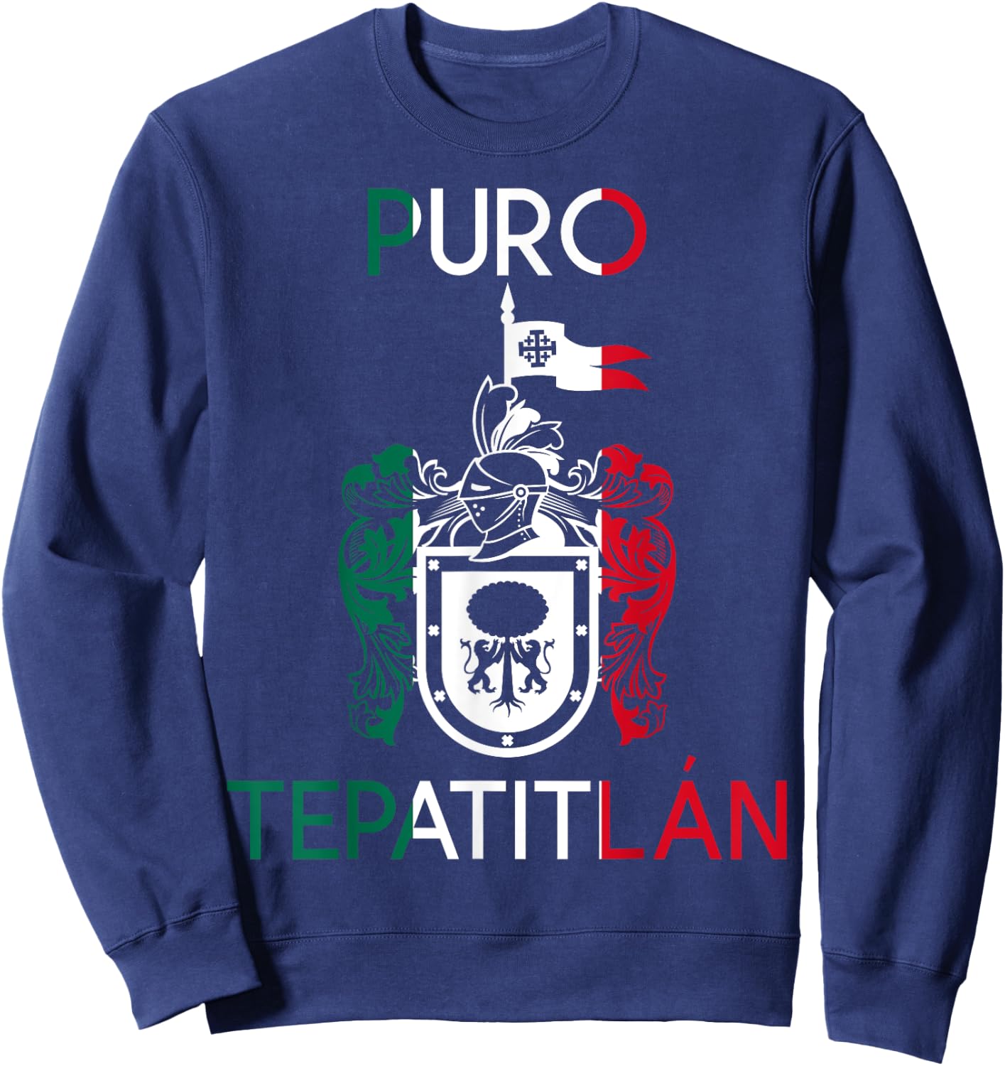 Tepatitlan Jalisco Estado De Mexico Escudo Eagle Aguila Sweatshirt - Sweatshirt | Navy