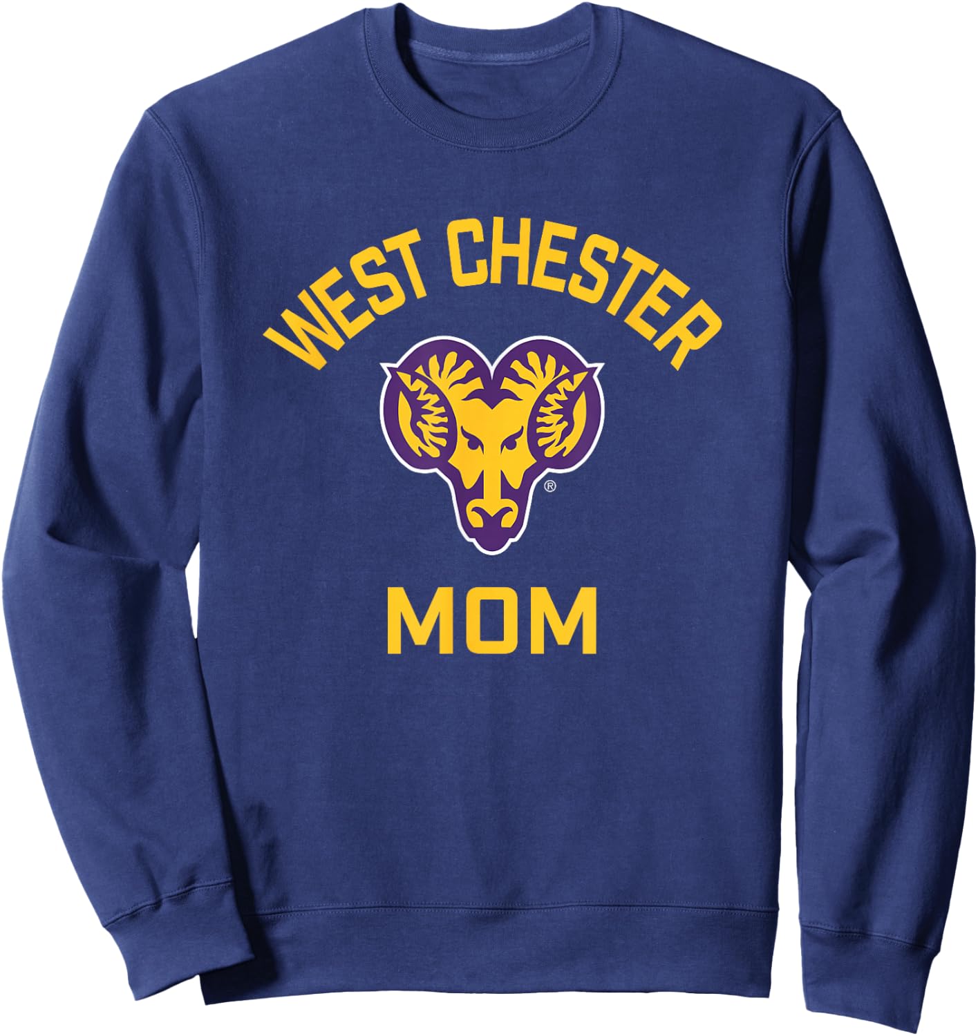 West Chester University Golden Rams Arched Mom Sweatshirt - Sweatshirt | Navy