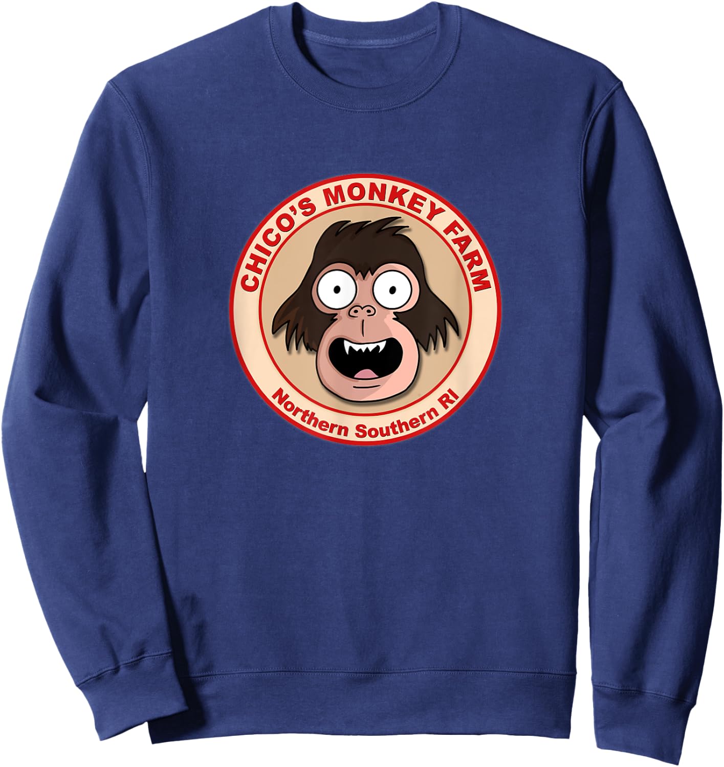 Chico's Monkey Farm Funny Animation Sweatshirt - Sweatshirt | Navy