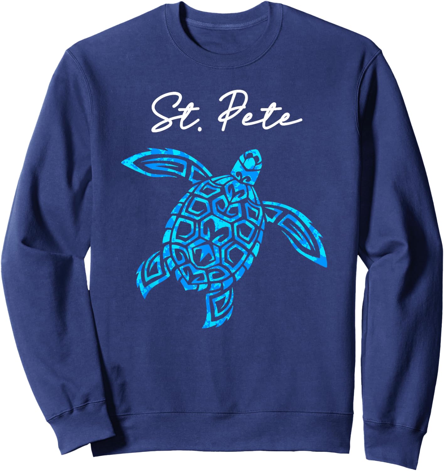 St Petersburg Florida Sea Turtle Vacation Souvenir St Pete Sweatshirt - Sweatshirt | Navy