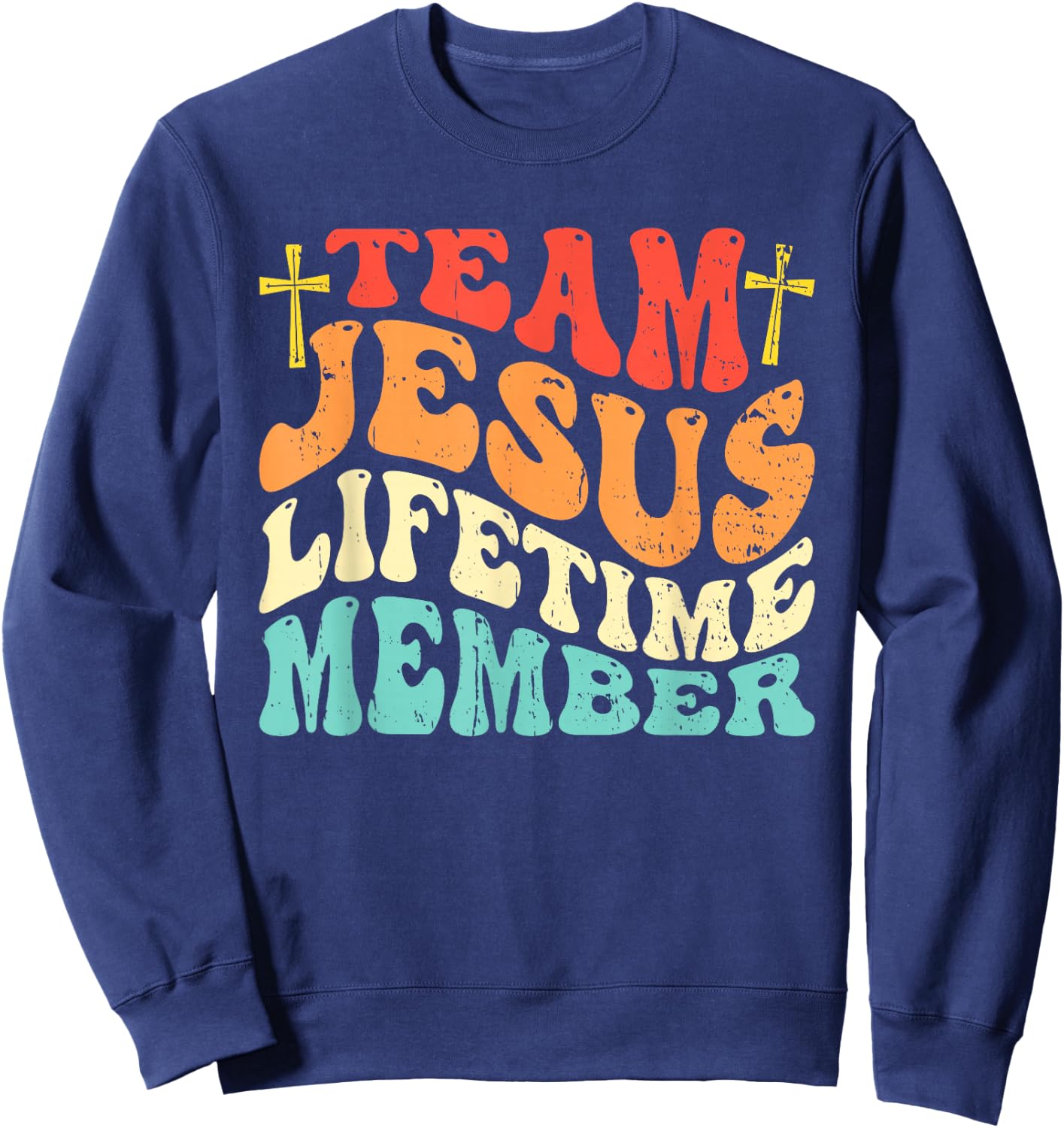 Christian - Team Jesus 03 Faith Hope Love Sweatshirt - Sweatshirt | Navy
