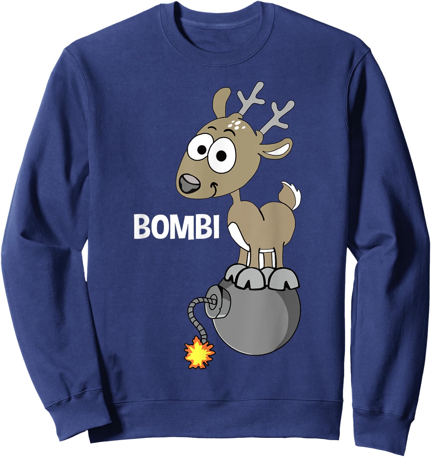 Bombi - Funny deer Sweatshirt - Sweatshirt | Navy