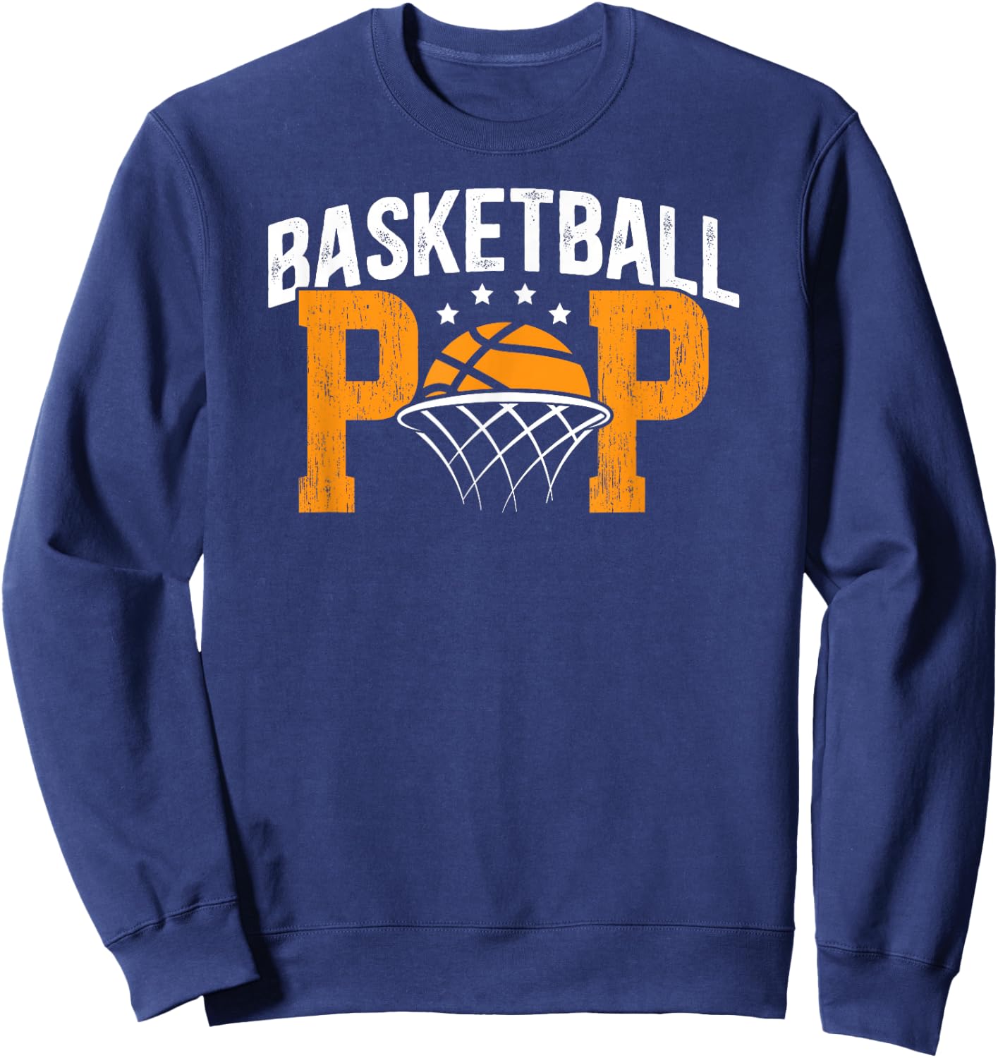 Basketball Pop Grandpa Pop Of A Basketball Player Pop Sweatshirt - Sweatshirt | Navy