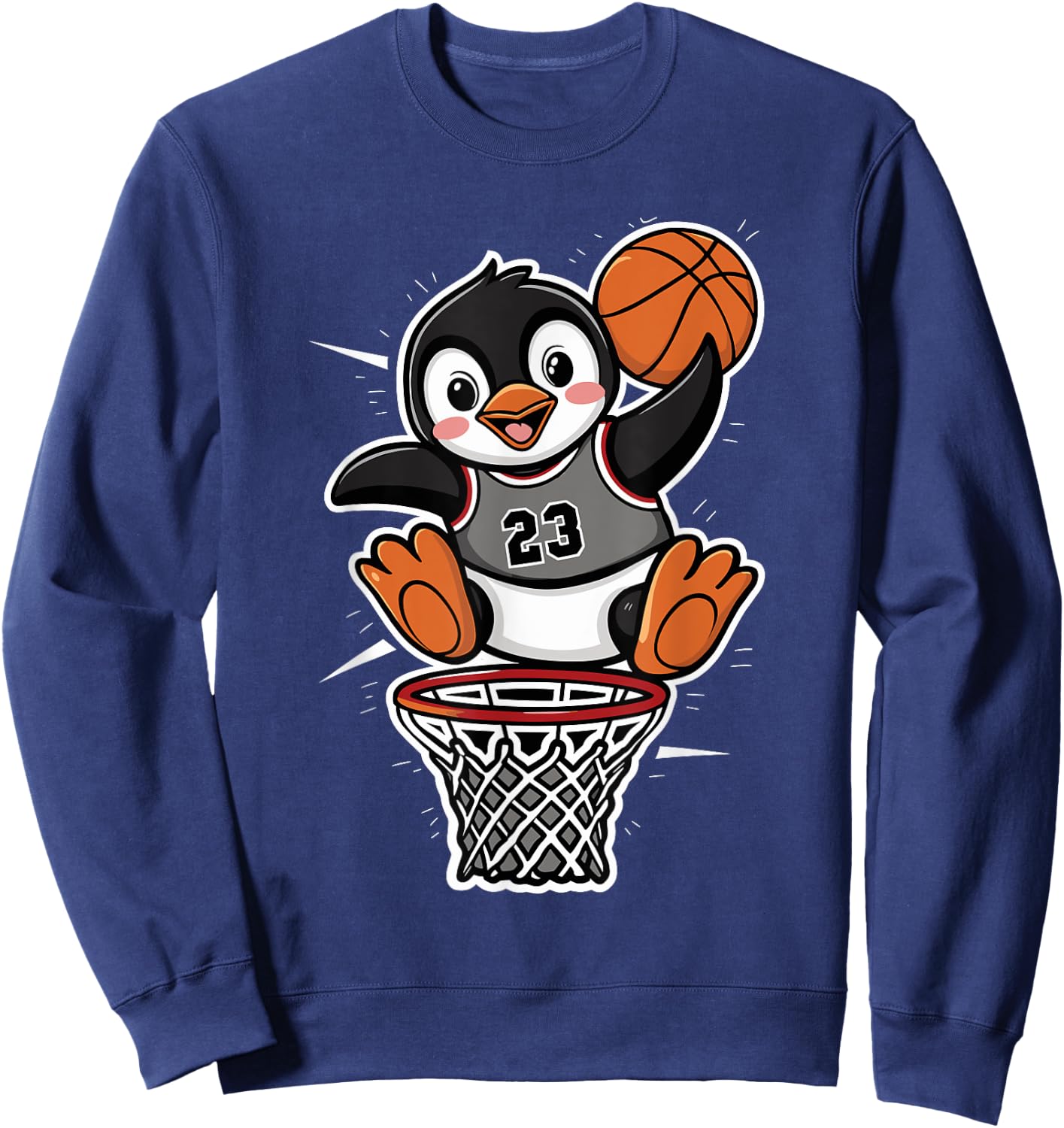 Penguin Basketball Sweatshirt - Sweatshirt | Navy
