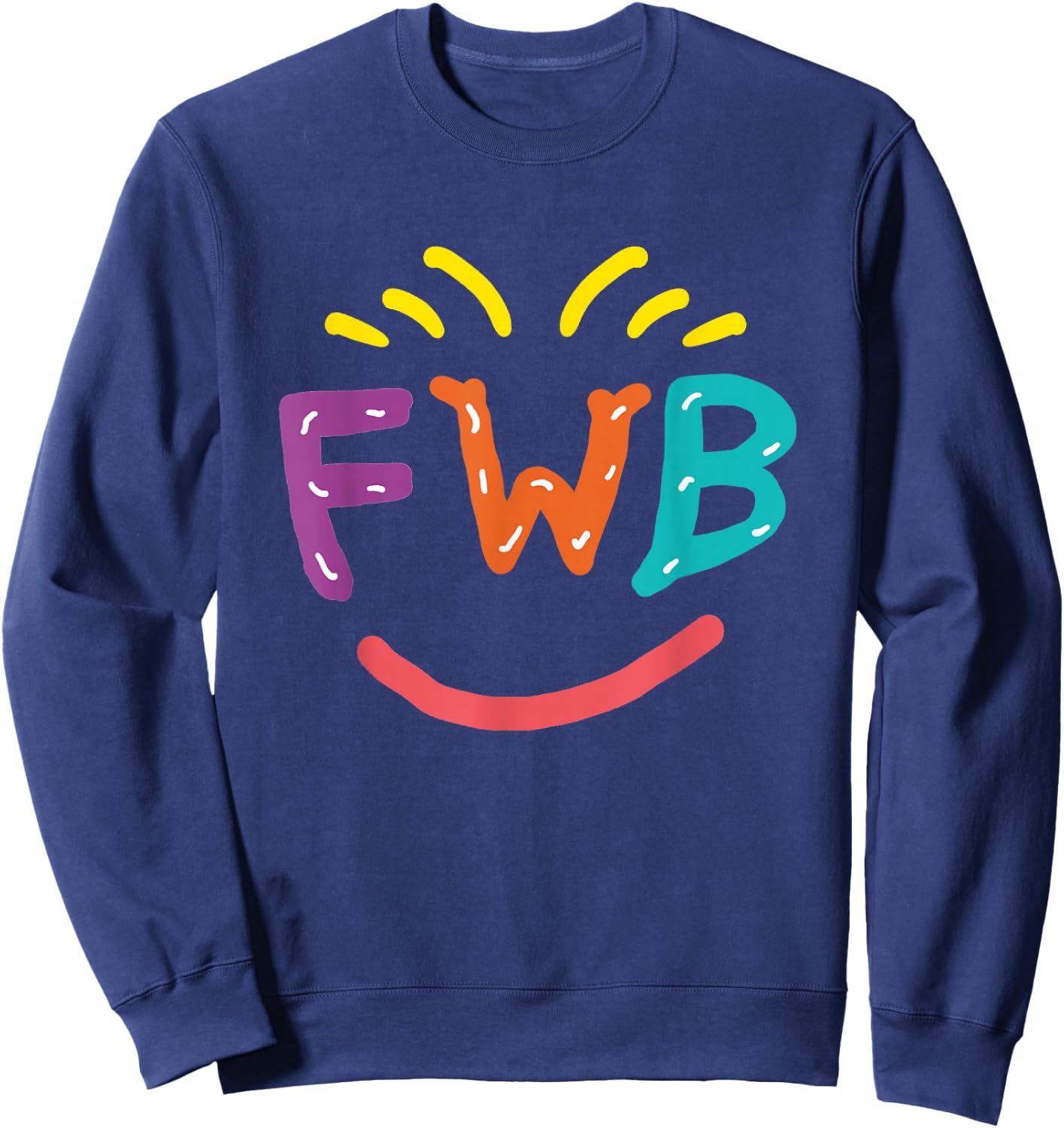 FWB - Friends With Benefits Sweatshirt - Sweatshirt | Navy