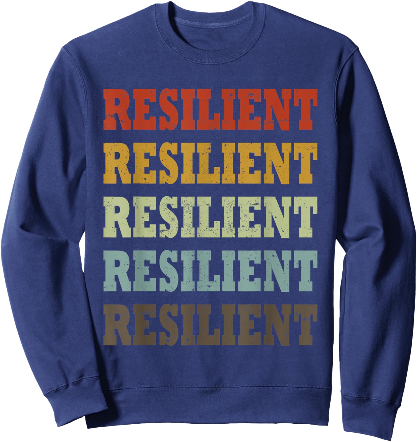 Resilient Retro Vintage Sweatshirt - Sweatshirt | Navy