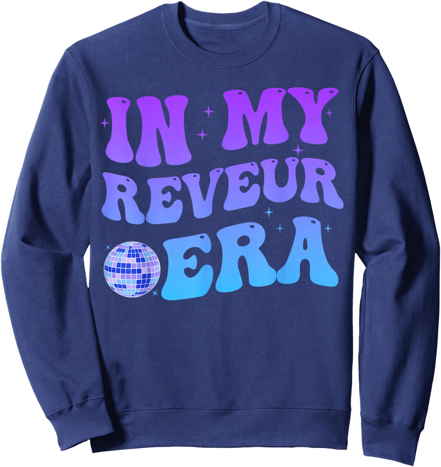 In My Reveur Era RCA Givers School Spirit Retro Groovy Sweatshirt - Sweatshirt | Navy