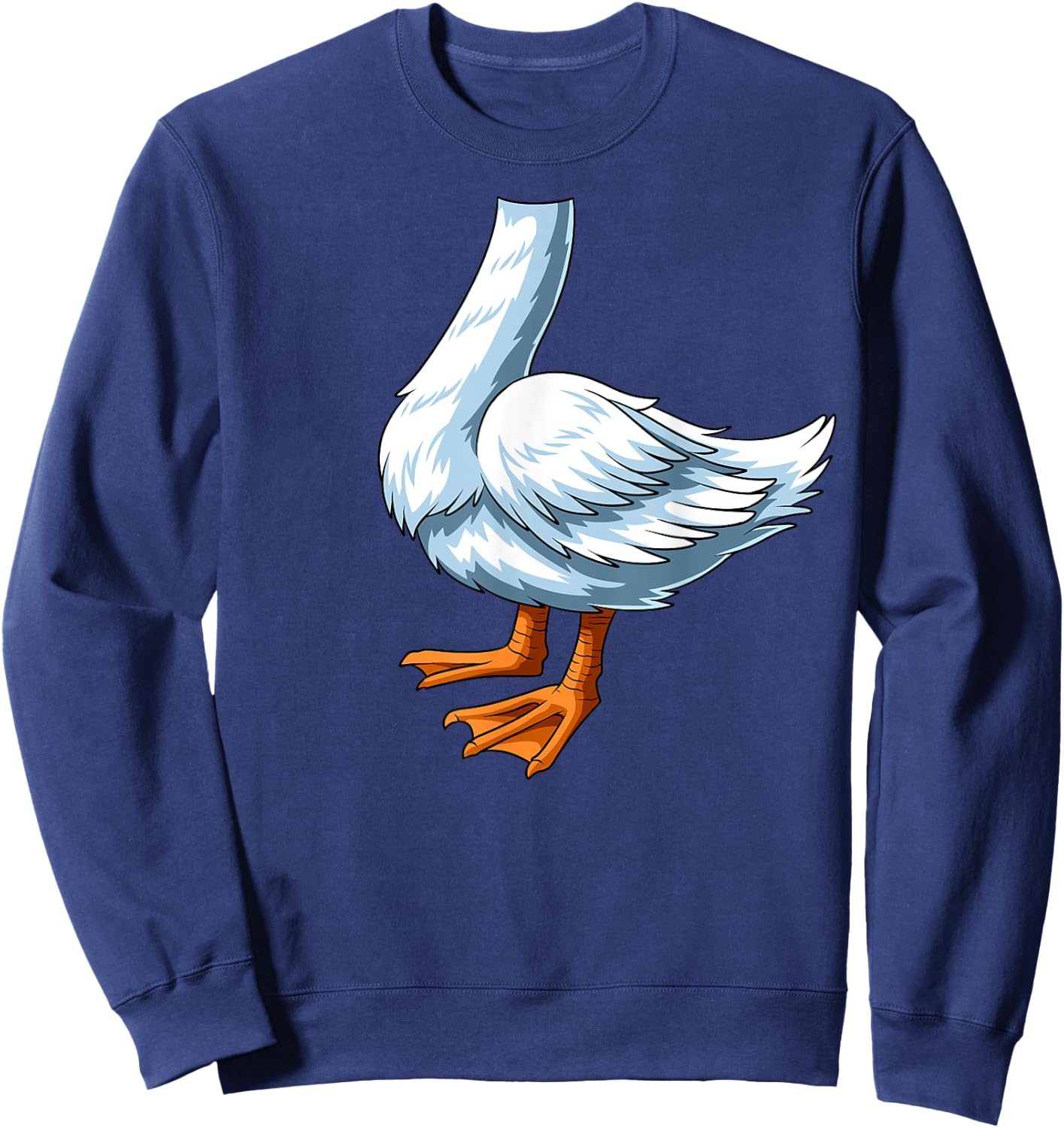 Easy Duck Costume Duck Body Headless Duck Costume Sweatshirt - Sweatshirt | Navy