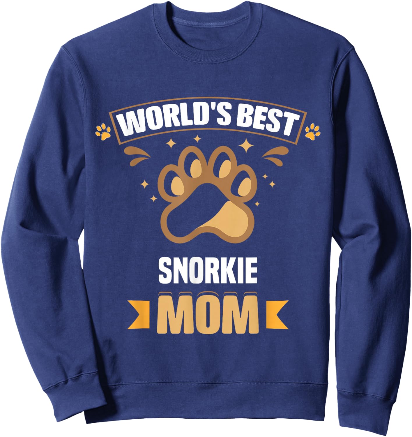 World's Best Snorkie Mom Mixed Breed Dog Owner Sweatshirt - Sweatshirt | Navy