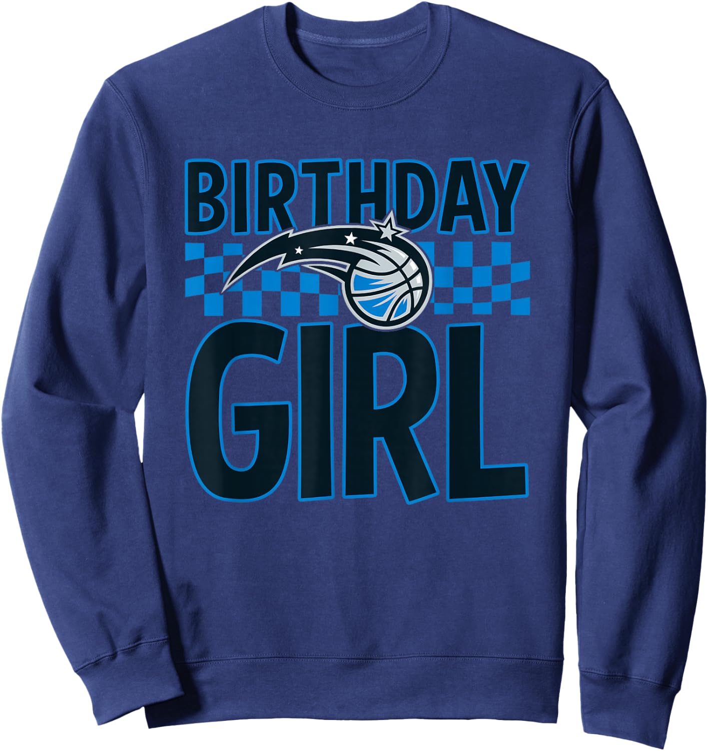 NBA Orlando Magic Birthday Girl Checkered Logo Sweatshirt - Sweatshirt | Navy