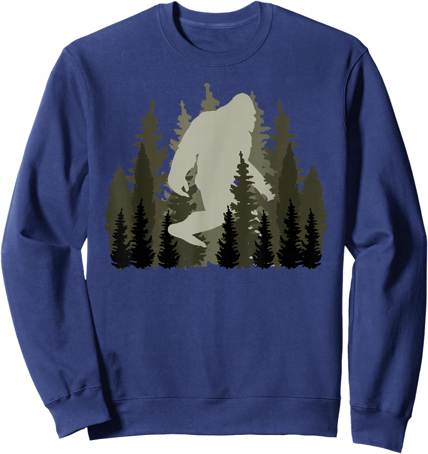Bigfoot Sasquatch Believe Women and Men Trip Hiking Lovers Sweatshirt - Sweatshirt | Navy