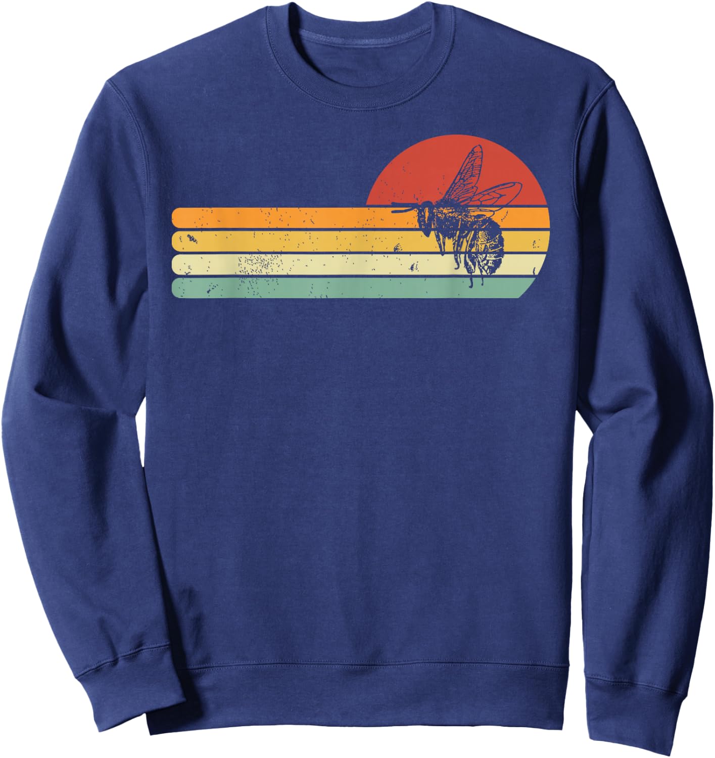 Colorful Beekeeper Honey Bee Farm Retro Beekeeping Sweatshirt - Sweatshirt | Navy