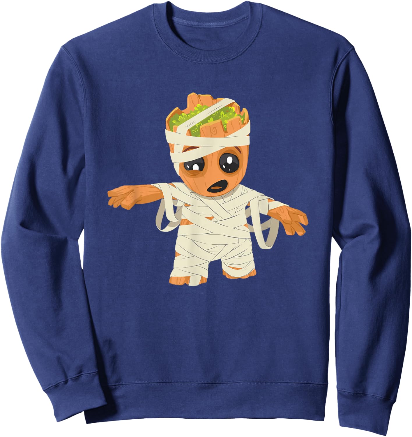 Marvel Classic Halloween Baby Groot Cute Mummy Costume Sweatshirt - Sweatshirt | Navy