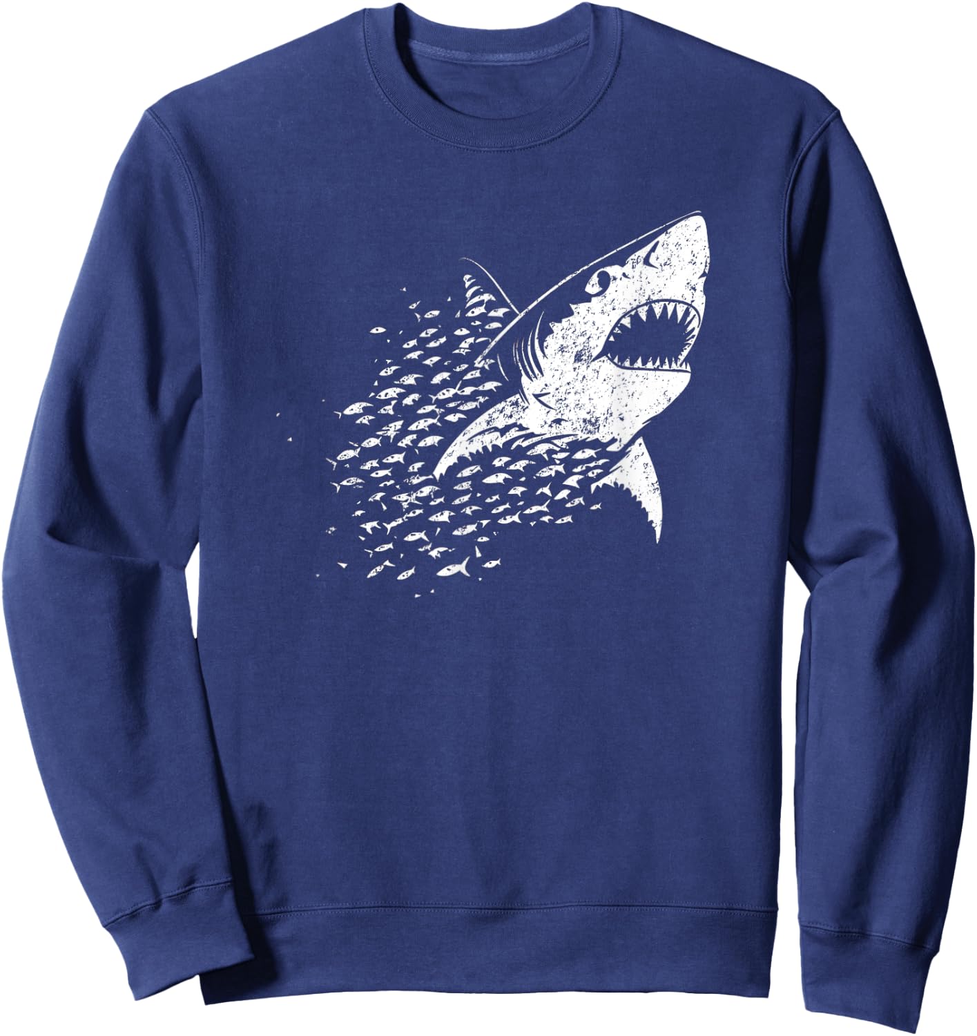 White Shark Lover Marine Biology Animal Science Sweatshirt - Sweatshirt | Navy
