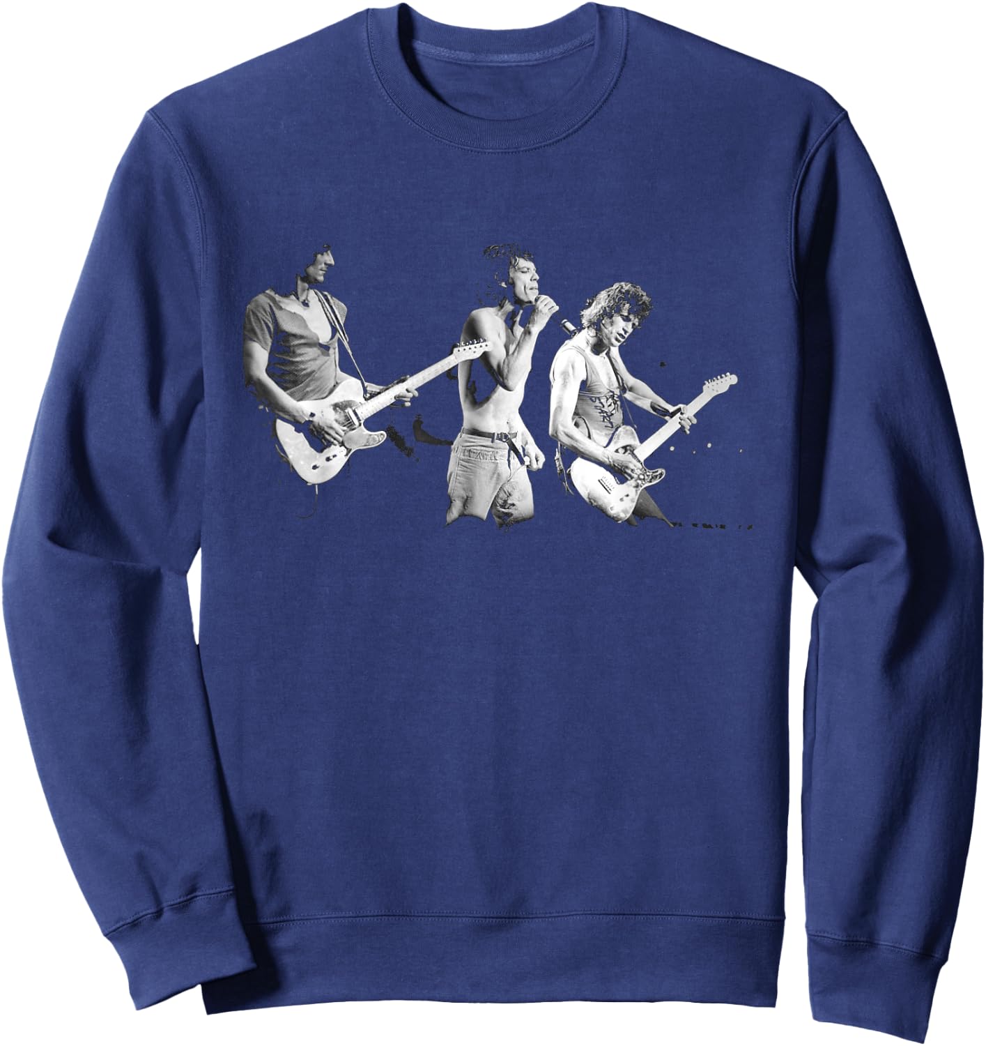 Rolling Stones Jagger Wood & Richards 1982 Tour Sweatshirt - Sweatshirt | Navy