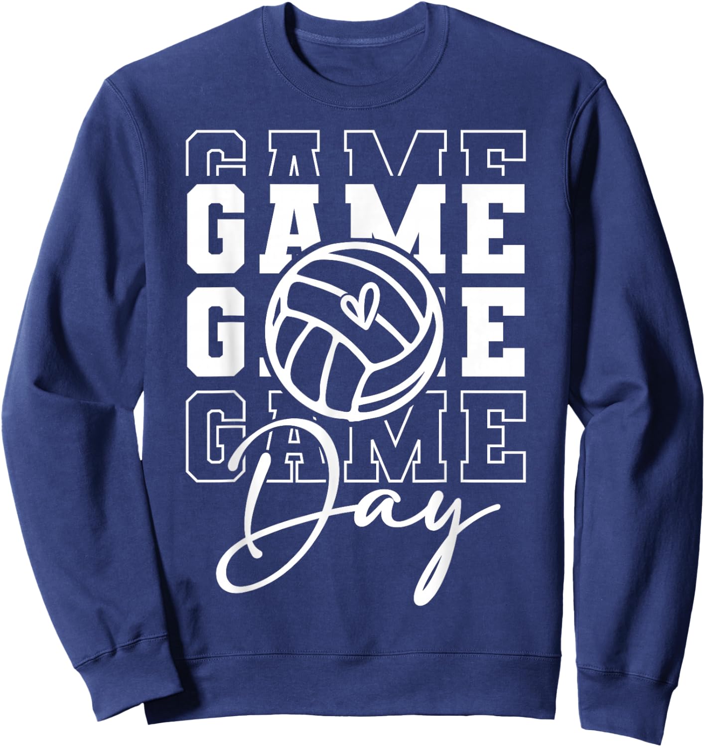 Game Day Sports Game Day Volleyball Sweatshirt - Sweatshirt | Navy