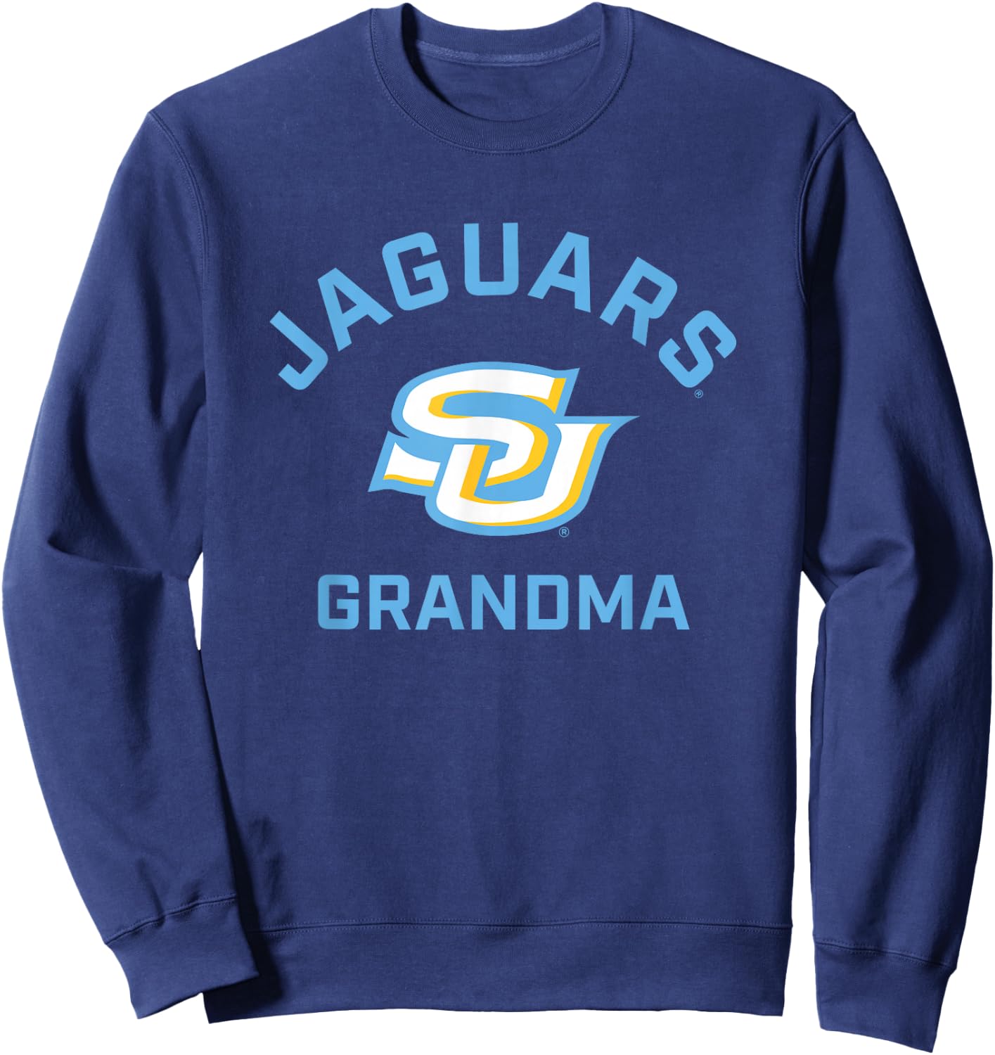 Southern University Jaguars Arched Grandma Sweatshirt - Sweatshirt | Navy