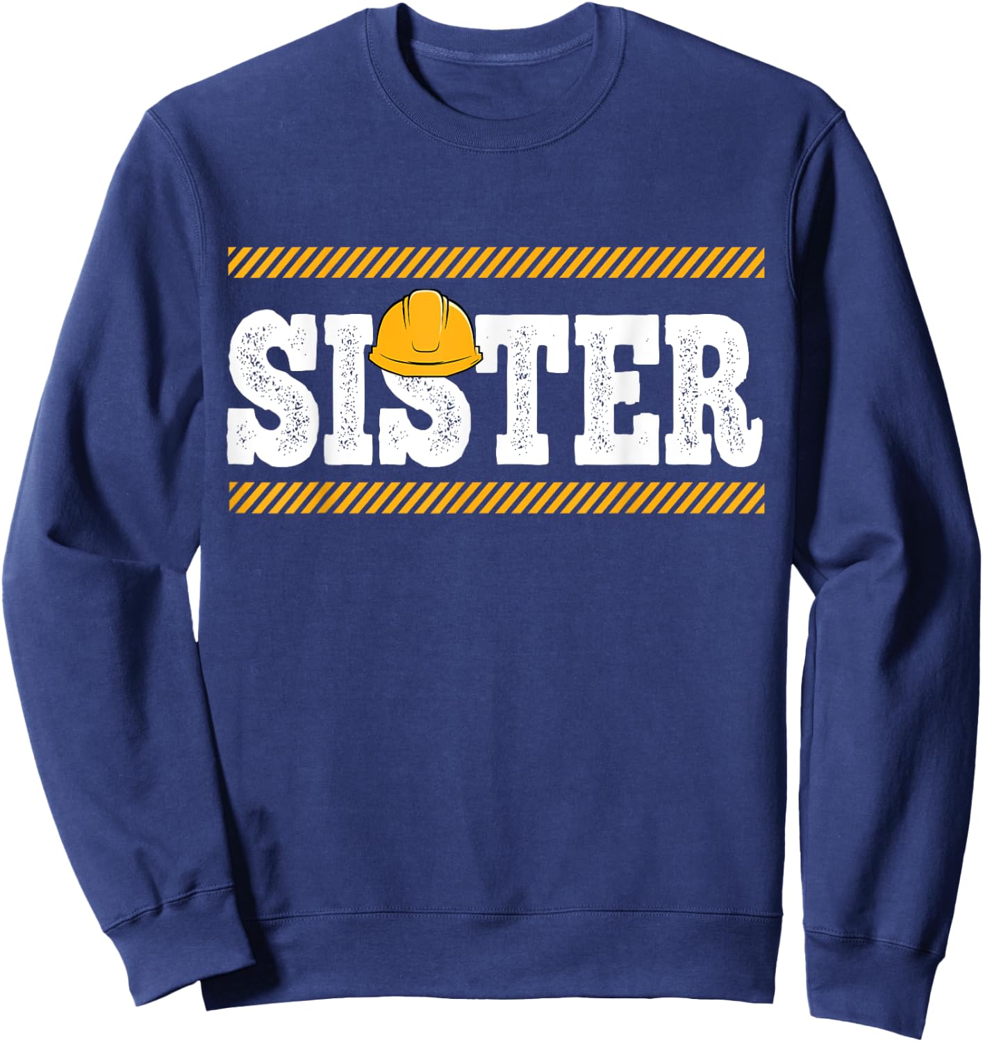 Funny Sister Construction Excavator Kids Boy Matching Family Sweatshirt - Sweatshirt | Navy