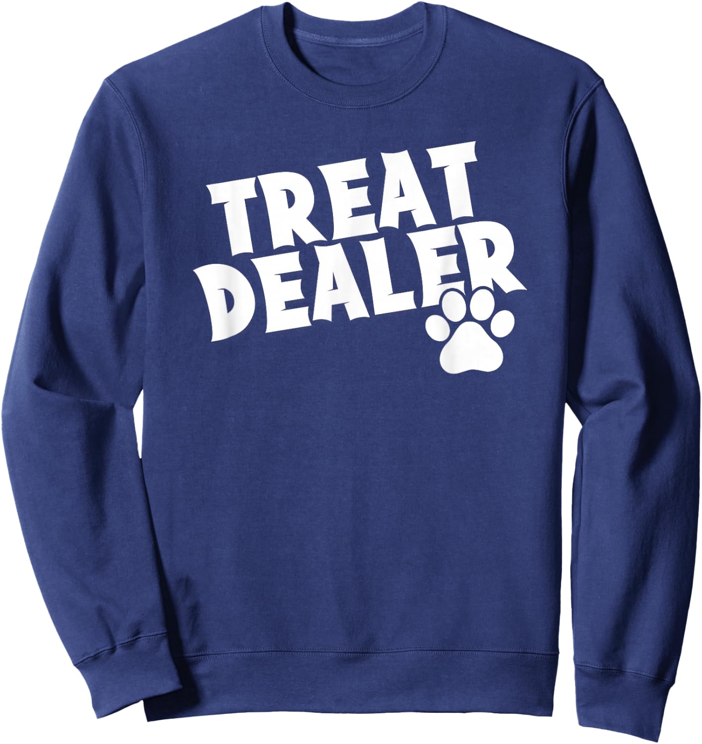 Delightfully Different World TREAT DEALER - -Adults & Kids - Black - Small - Short Sleeve - Classic Fit - Cotton 65%, Polyester 35% Sweatshirt - Sweatshirt | Navy