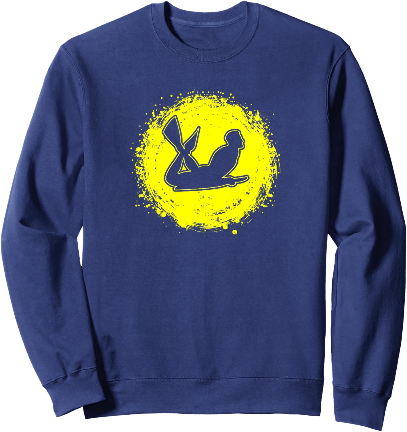 Minimalistic Bodyboard Graphic Bodyboarding Vintage Sweatshirt - Sweatshirt | Navy