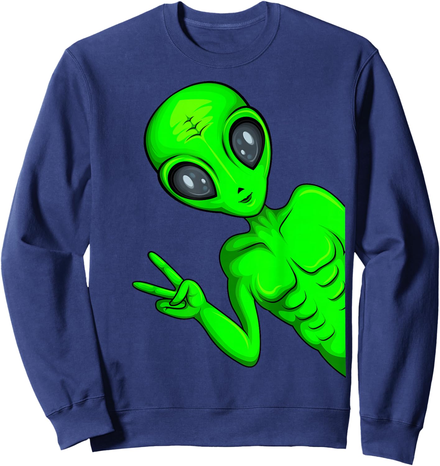 Alien Ufo Children's Women's Sweatshirt - Sweatshirt | Navy